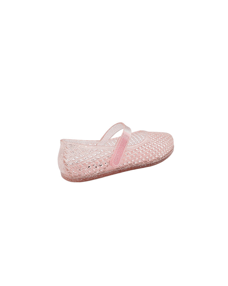 Girls Glitter Detail Jelly Pump