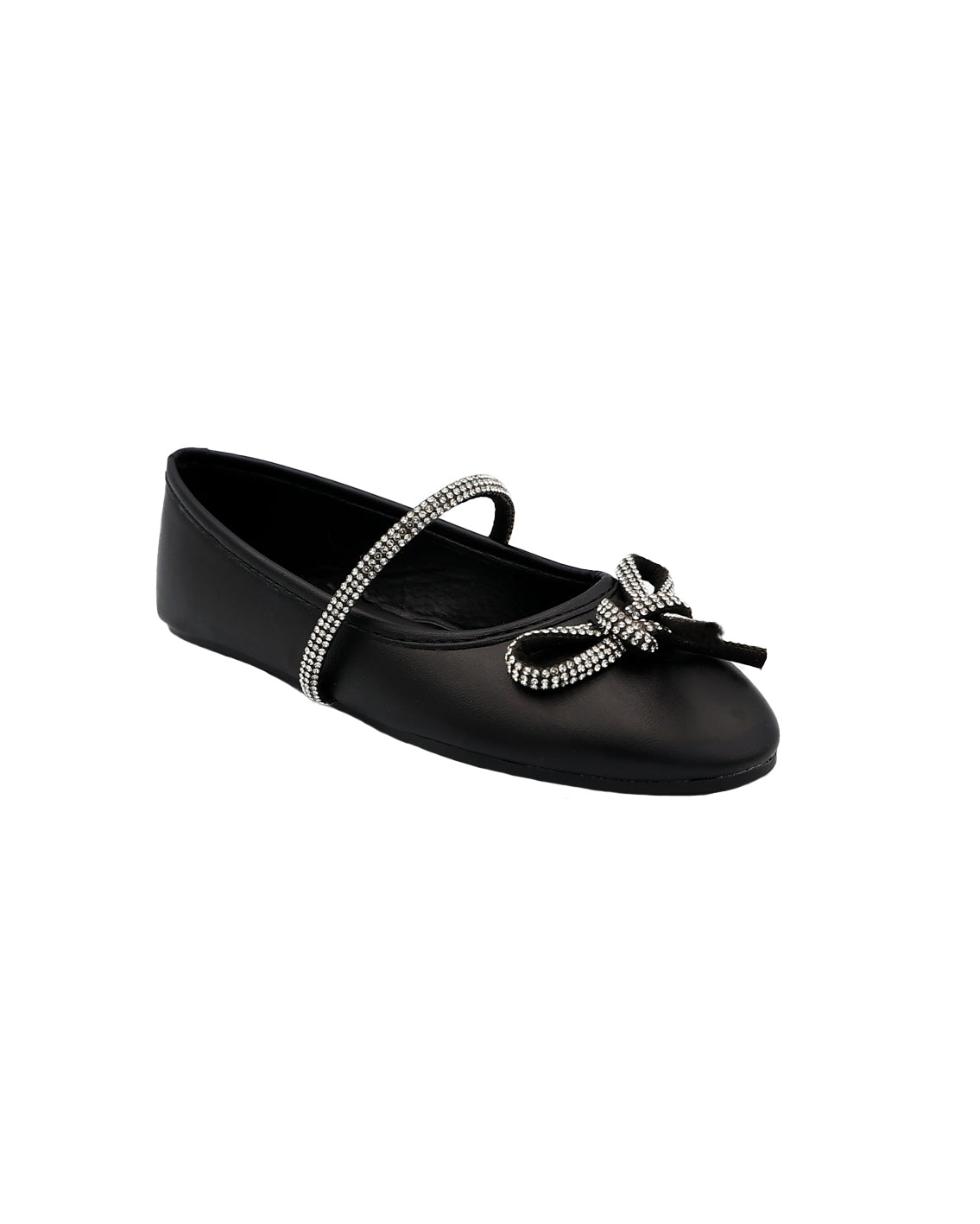 Girls Diamante' Embellished Bow Detail Pumps