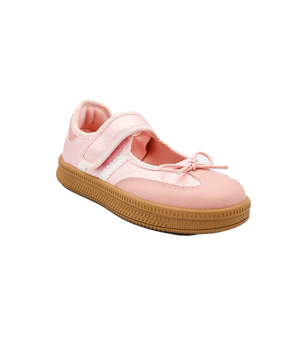 Girls Bow Detail Velcro Sneaker Pumps