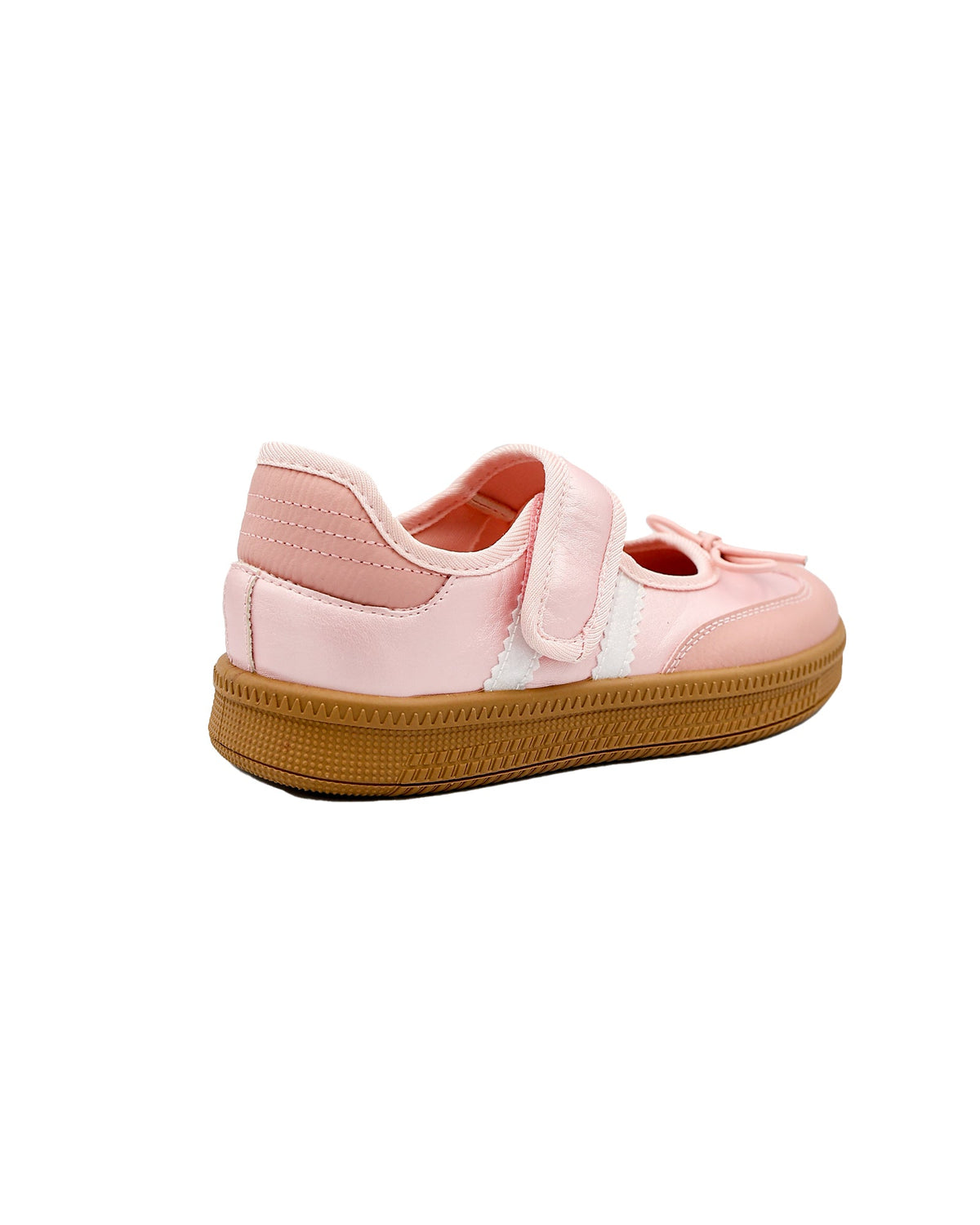 Girls Bow Detail Velcro Sneaker Pumps