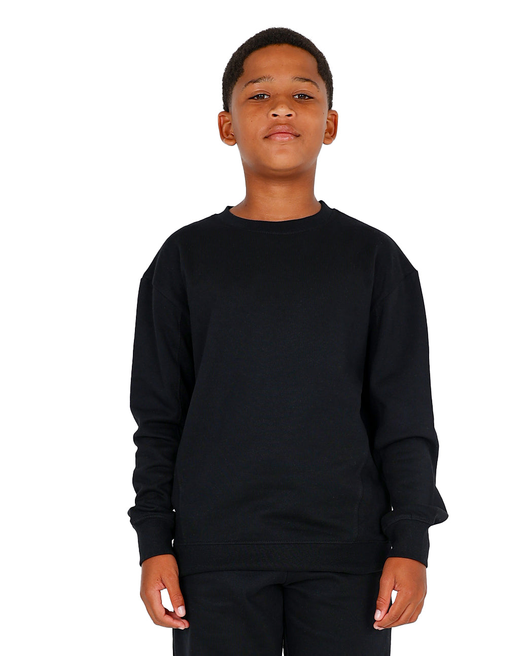 Black Brushed Fleece Sweatshirt