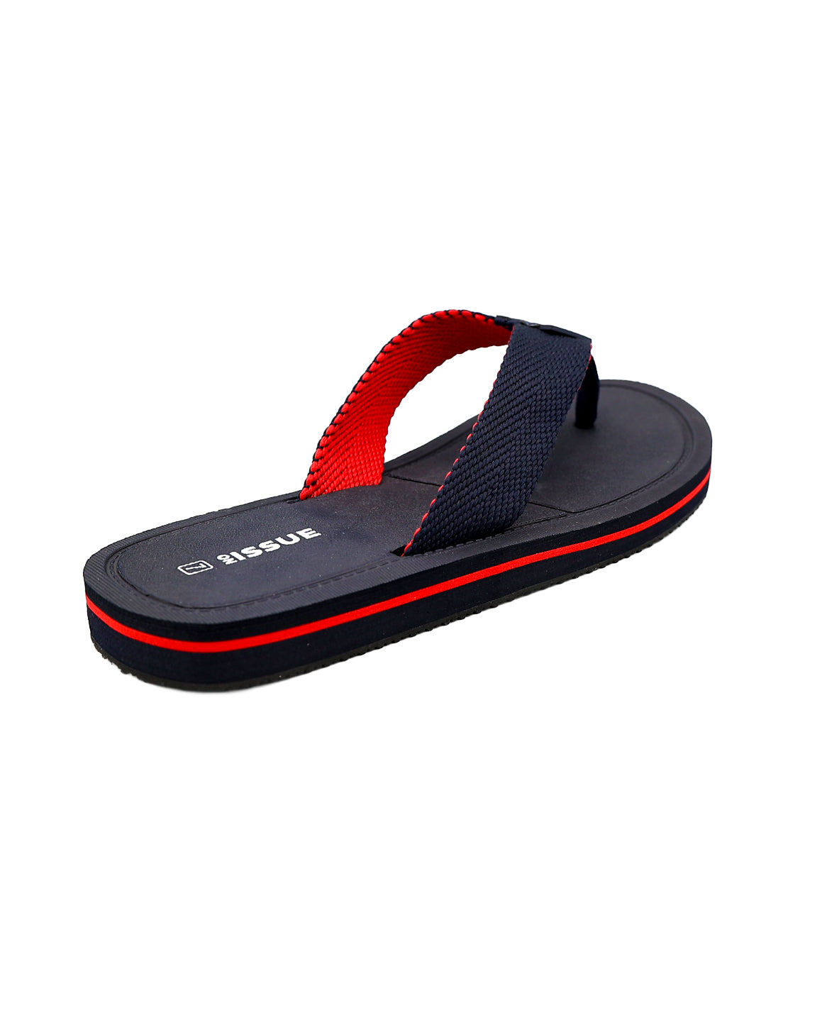 Navy Webbed Thong Sandal