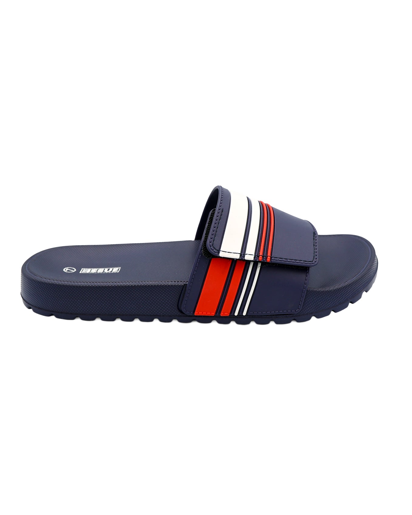 Nautical Navy Stripe Velcro Pool Sandal