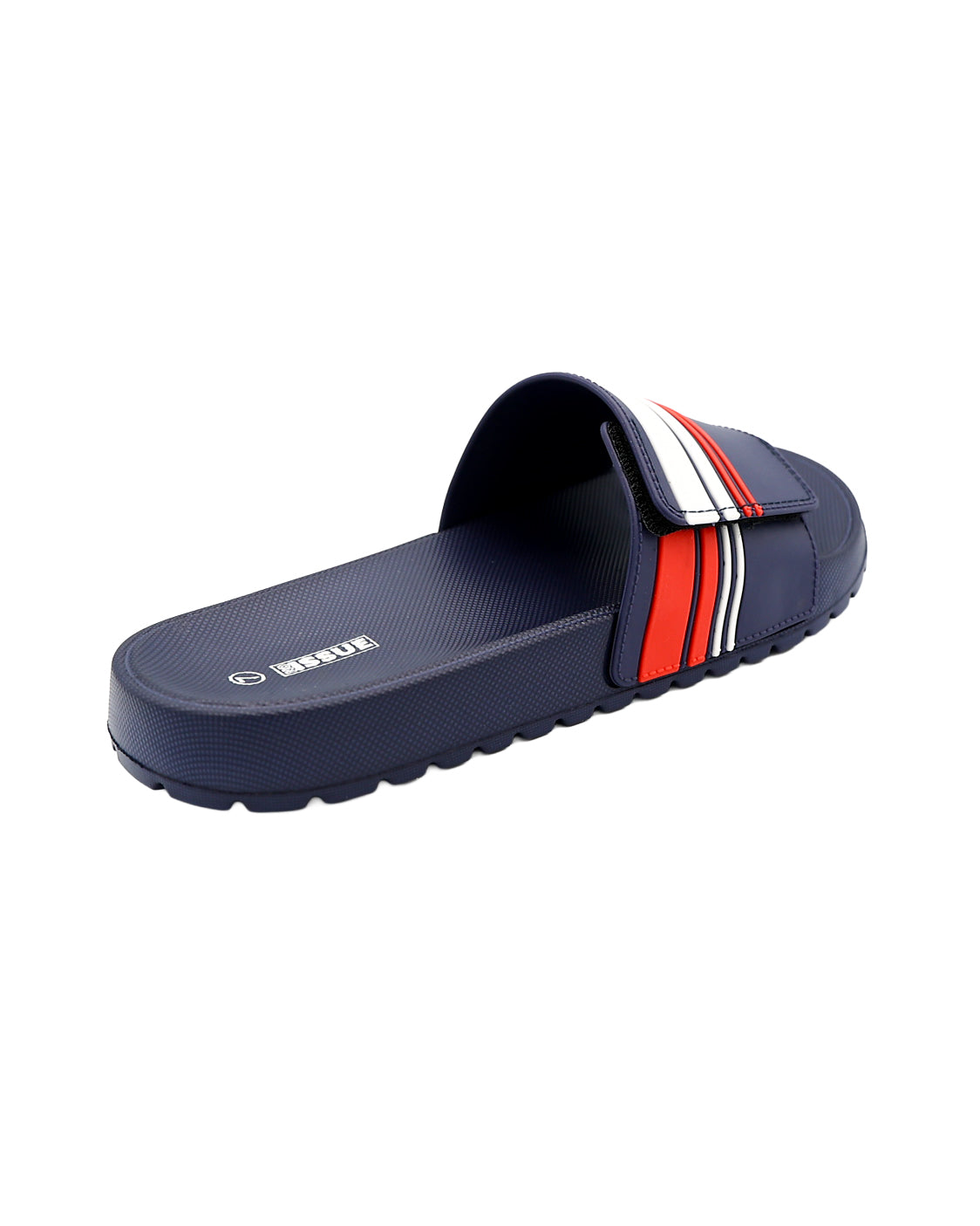 Nautical Navy Stripe Velcro Pool Sandal