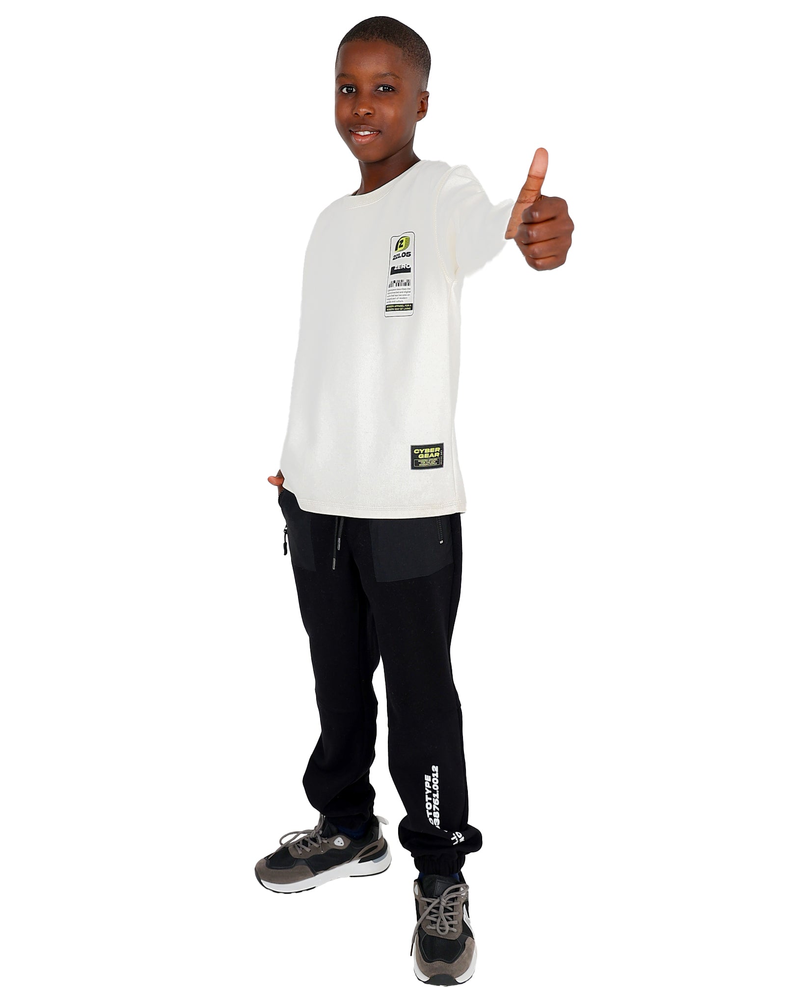 Cyber Gear Graphic Print Long Sleeve T-Shirt