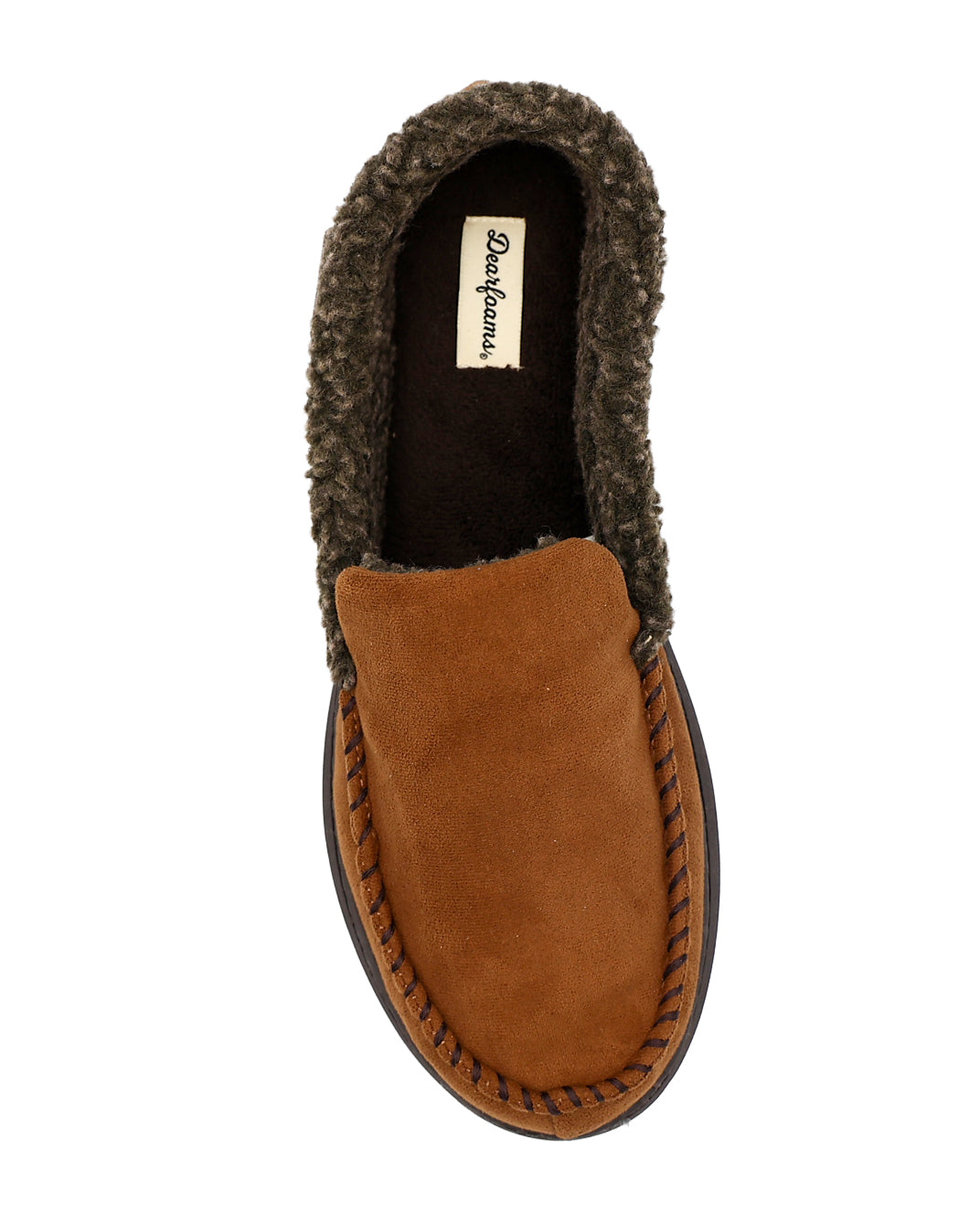 Tan Fur Trim Moccasins