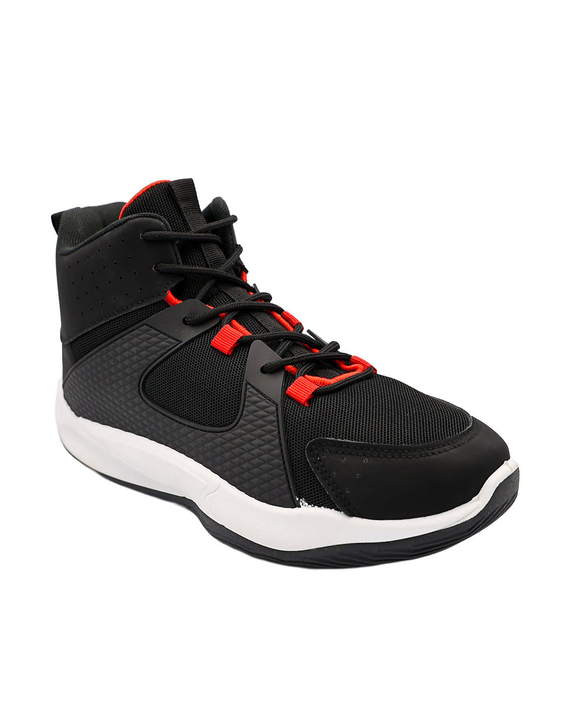 Black & Red High Top Sneakers