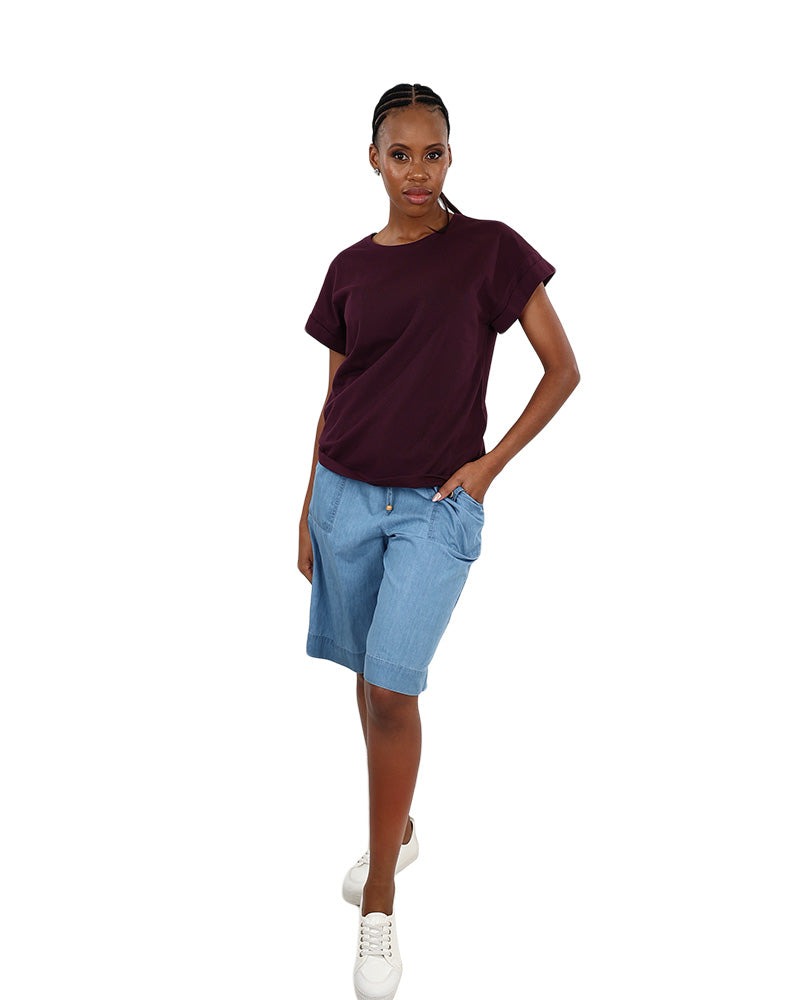 Grape Turn Back Short Sleeve T-Shirt