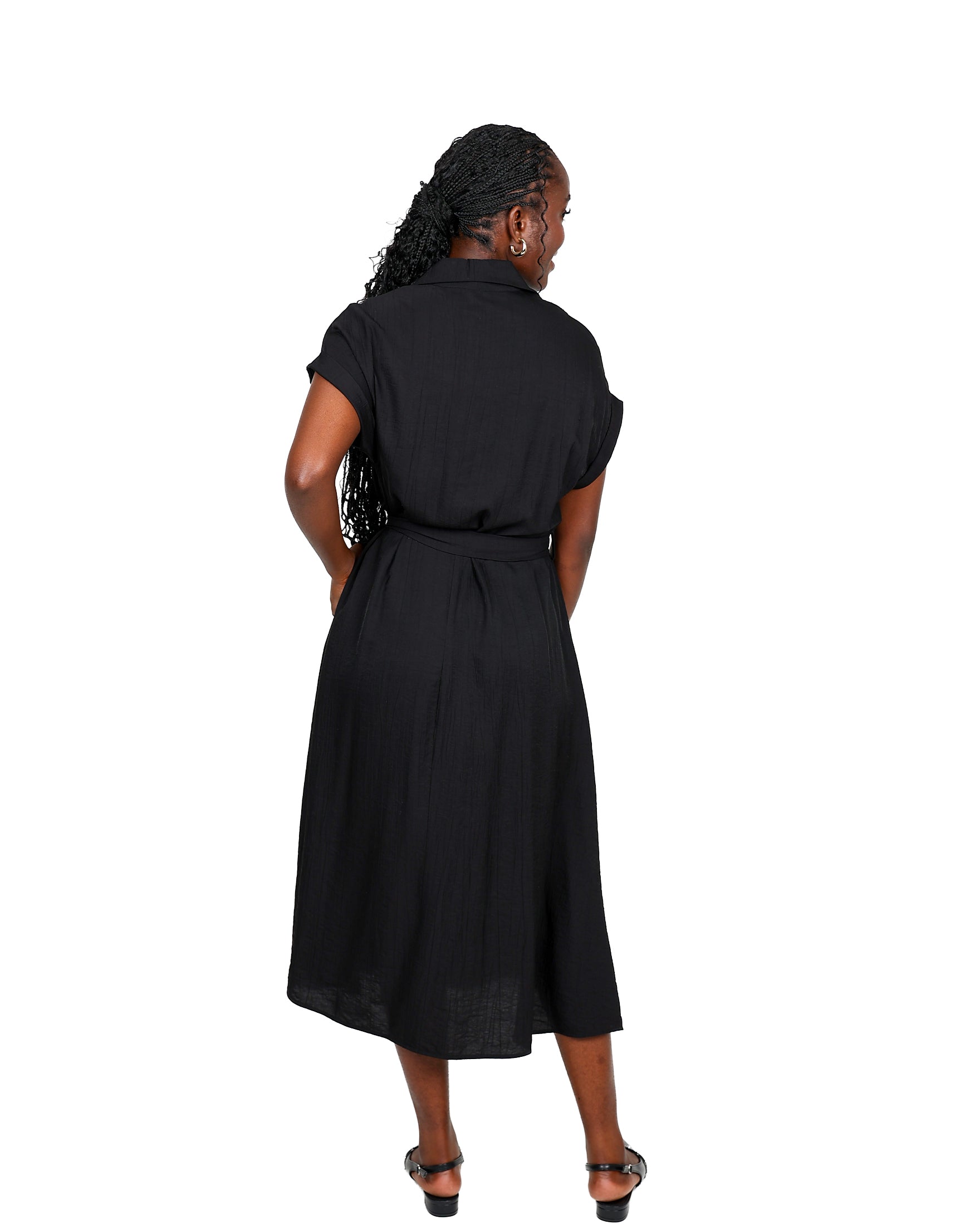 Short Sleeve Utility Military Dress