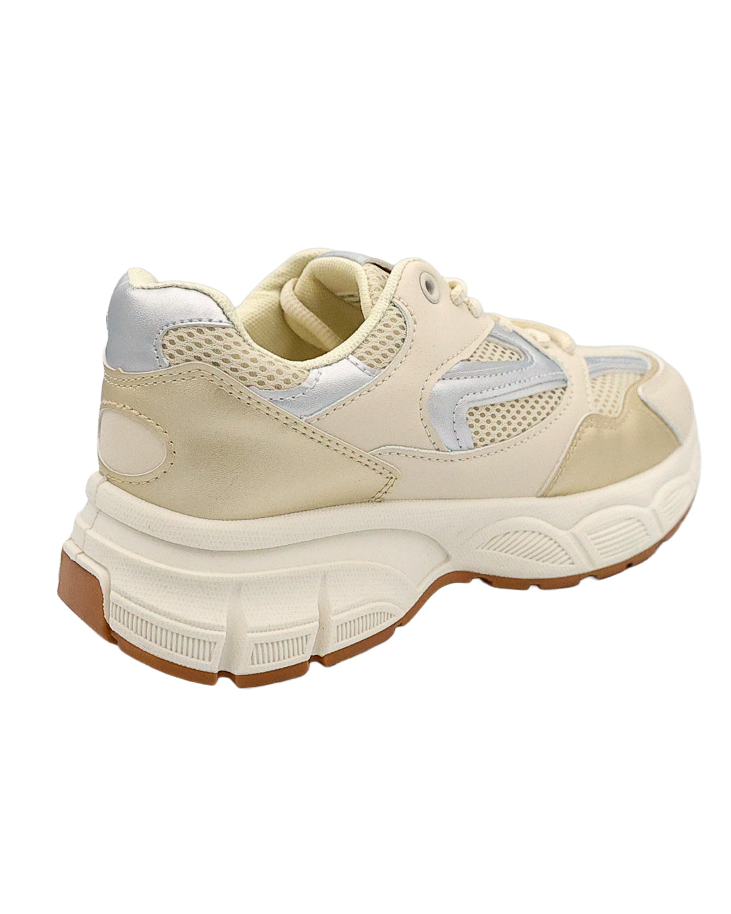 Beige Platform Runner Style Sneaker