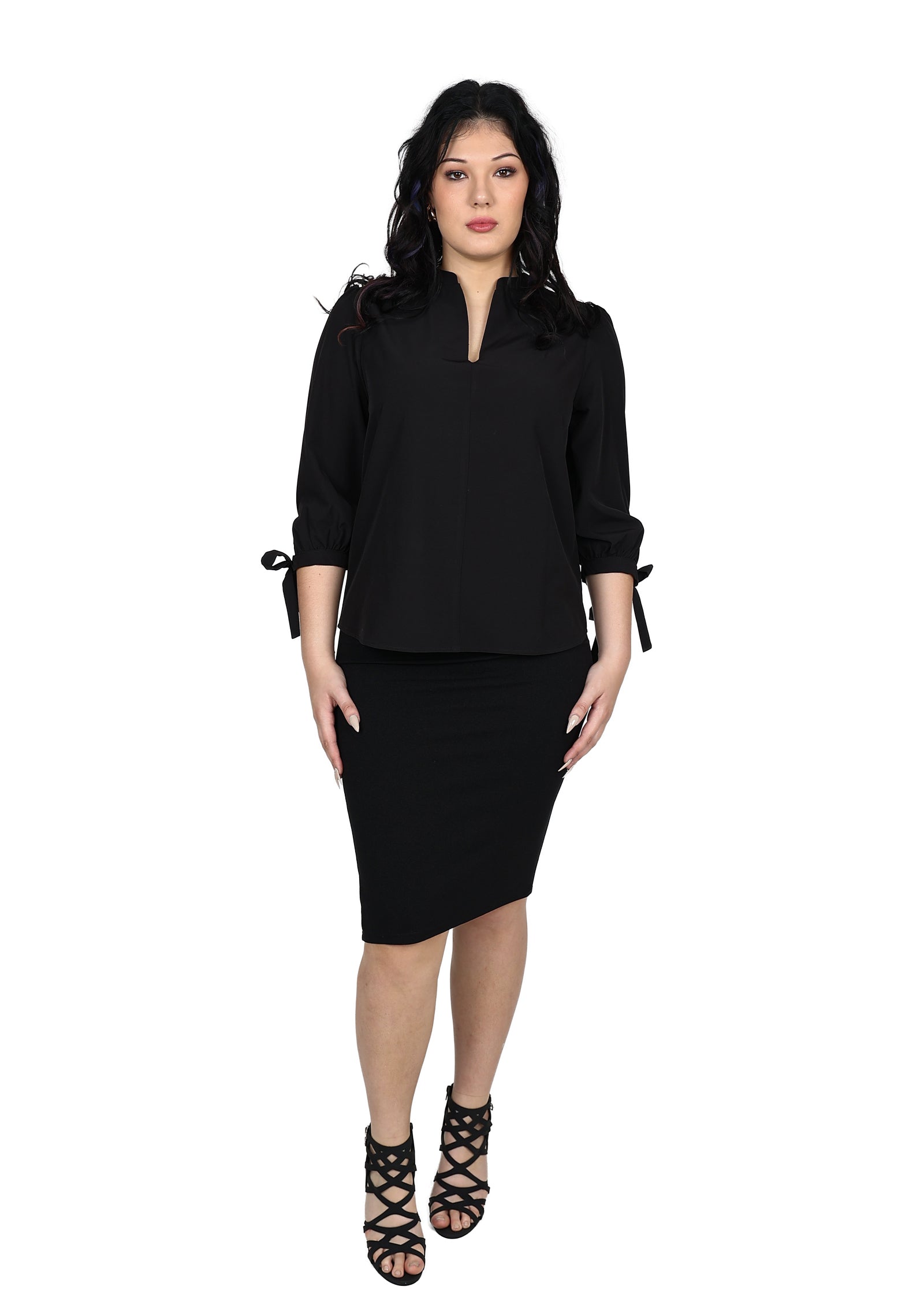 トップス ARTS&SCIENCE Back tuck blouse Arts & Science - Back Tuck No Collar Blouse in Off White – Mouki Mou