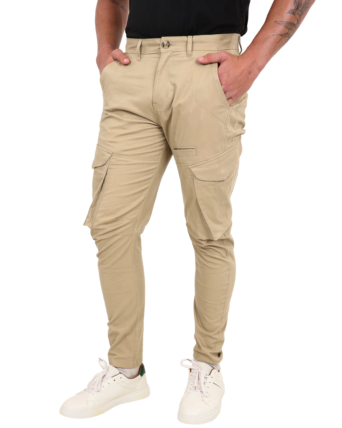 Stone Tailored Cargo Barrel Pants