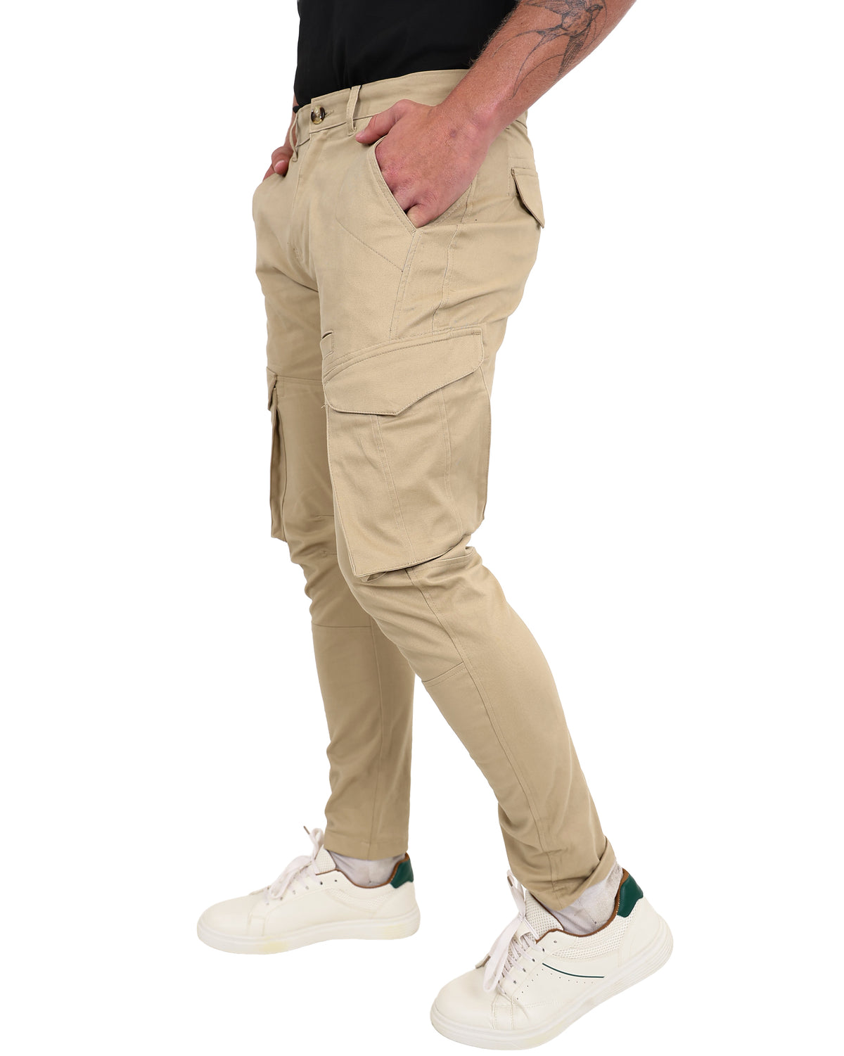 Stone Tailored Cargo Barrel Pants
