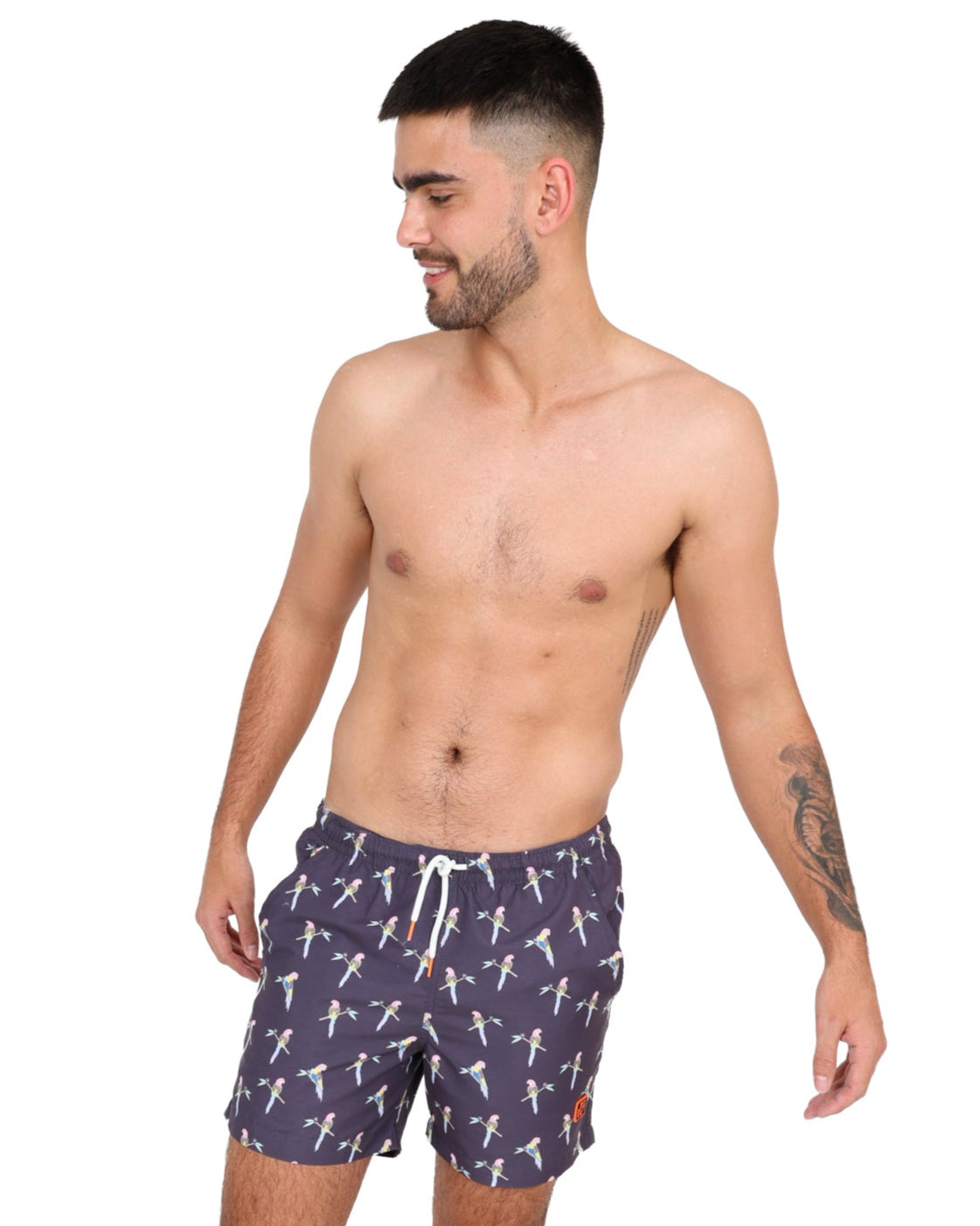 Parrot Print Swim Shorts