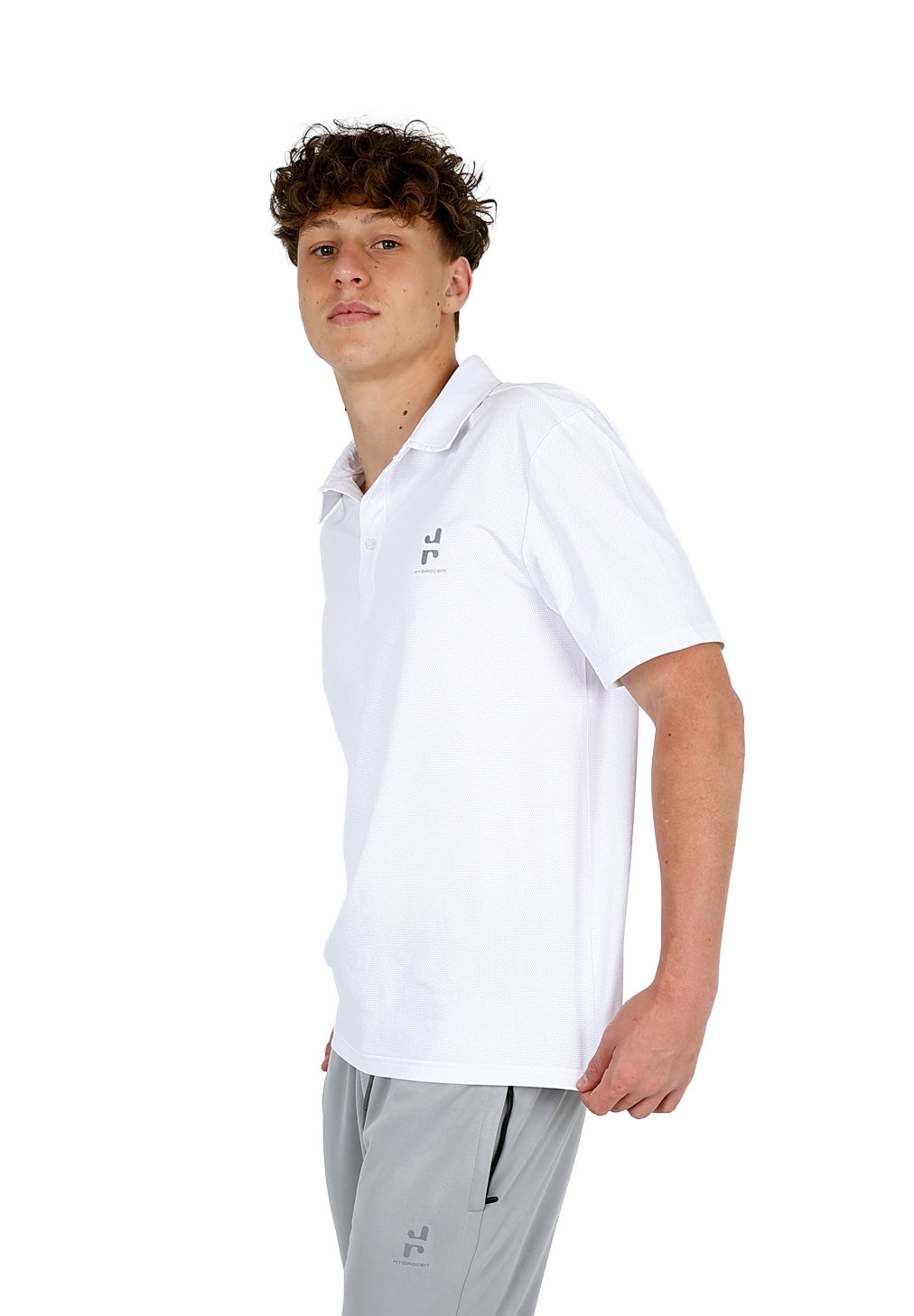Short Sleeve White Active Golfer