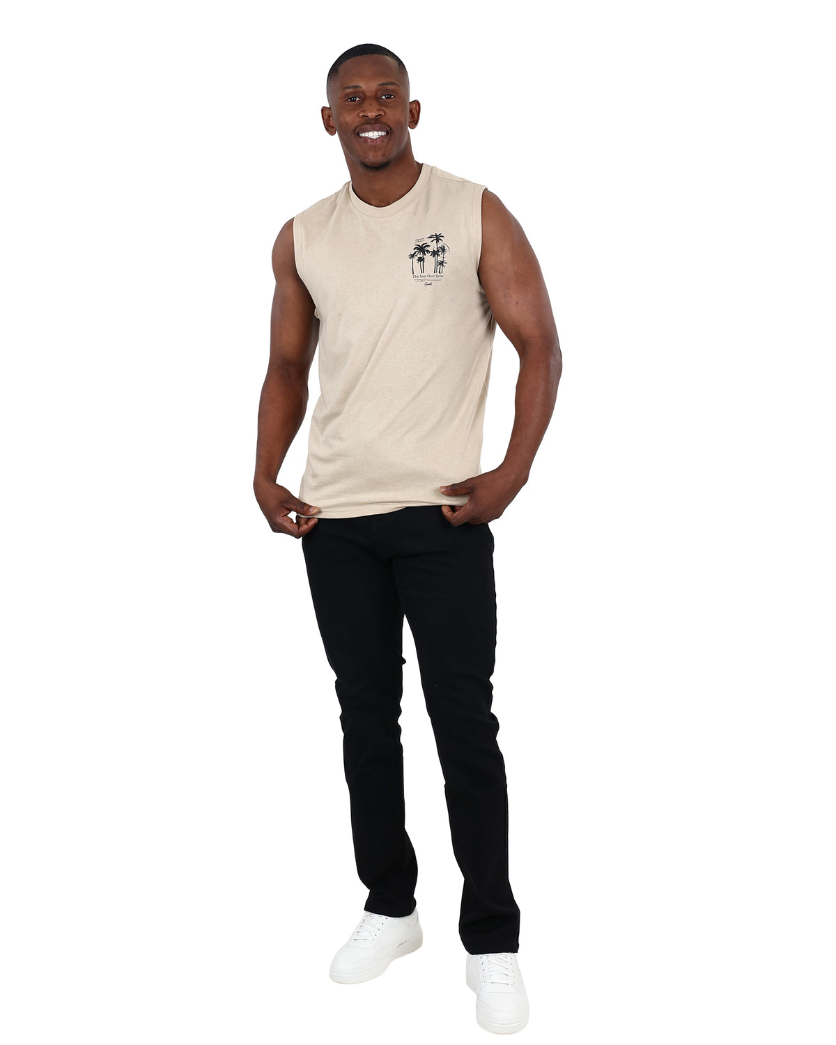 Sleeveless Stone Sun Daze Jams Vest