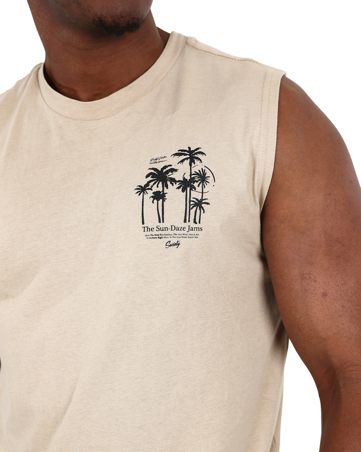 Sleeveless Stone Sun Daze Jams Vest