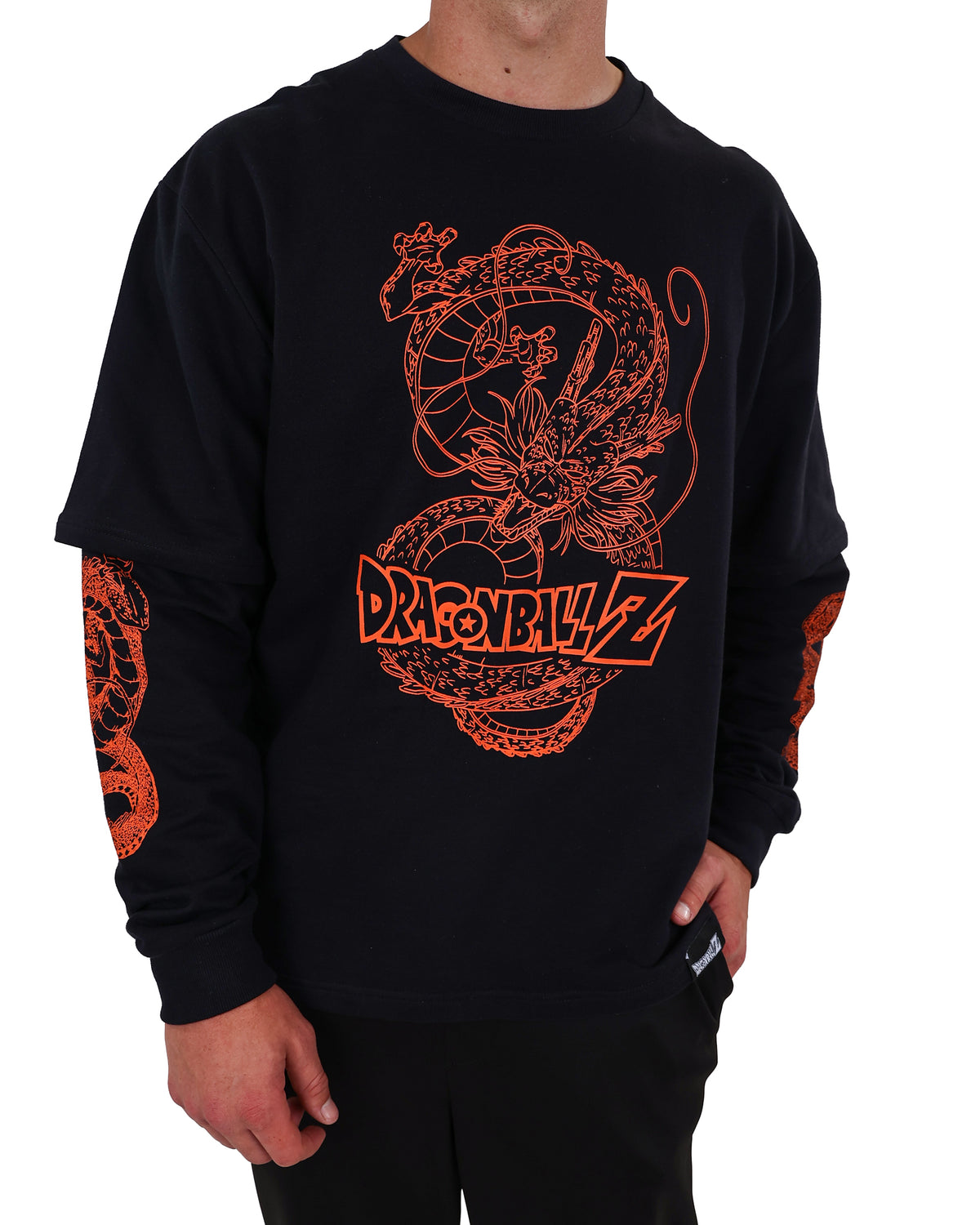 Dragon Ball Z Long Sleeve Dragon Graphic T-Shirt