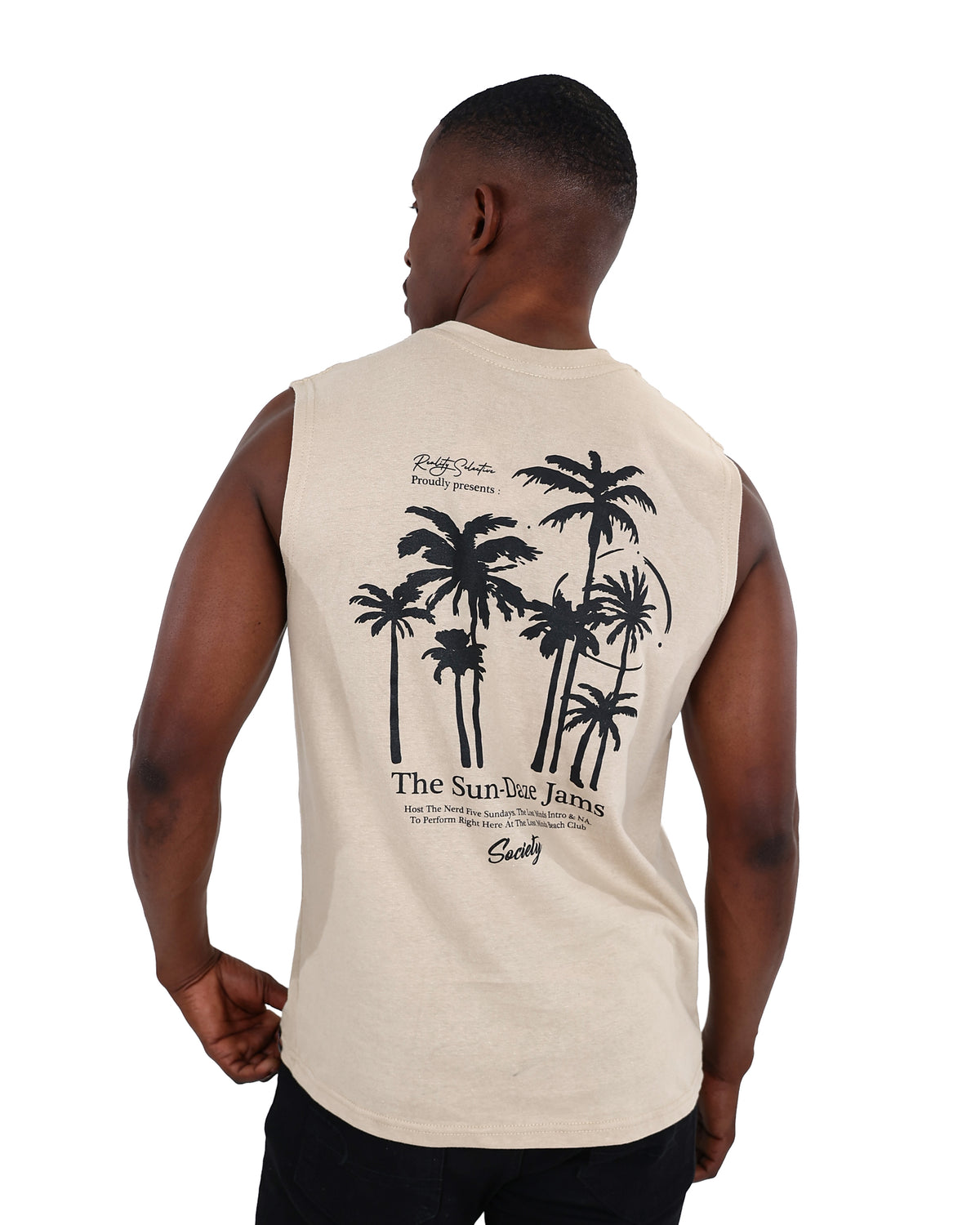 Sleeveless Stone Sun Daze Jams Vest
