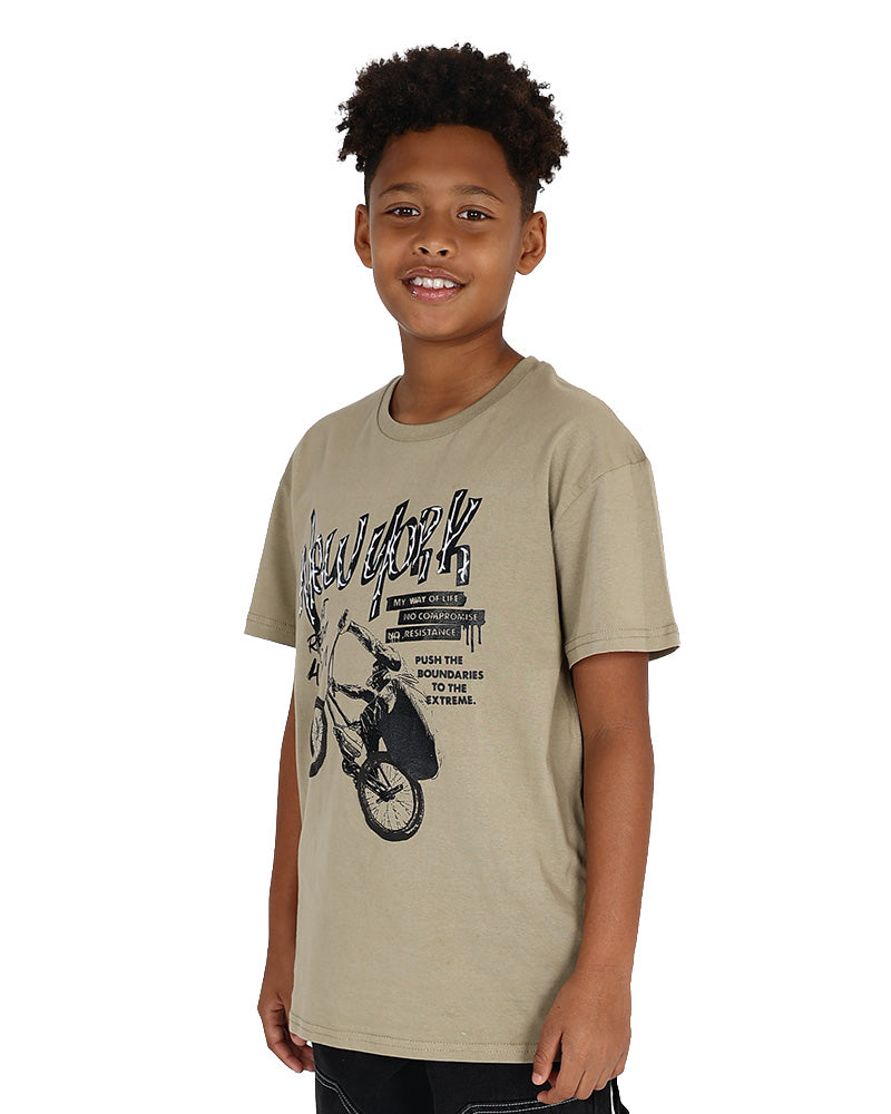 Short Sleeve Stone New York Graphic Print T-Shirt