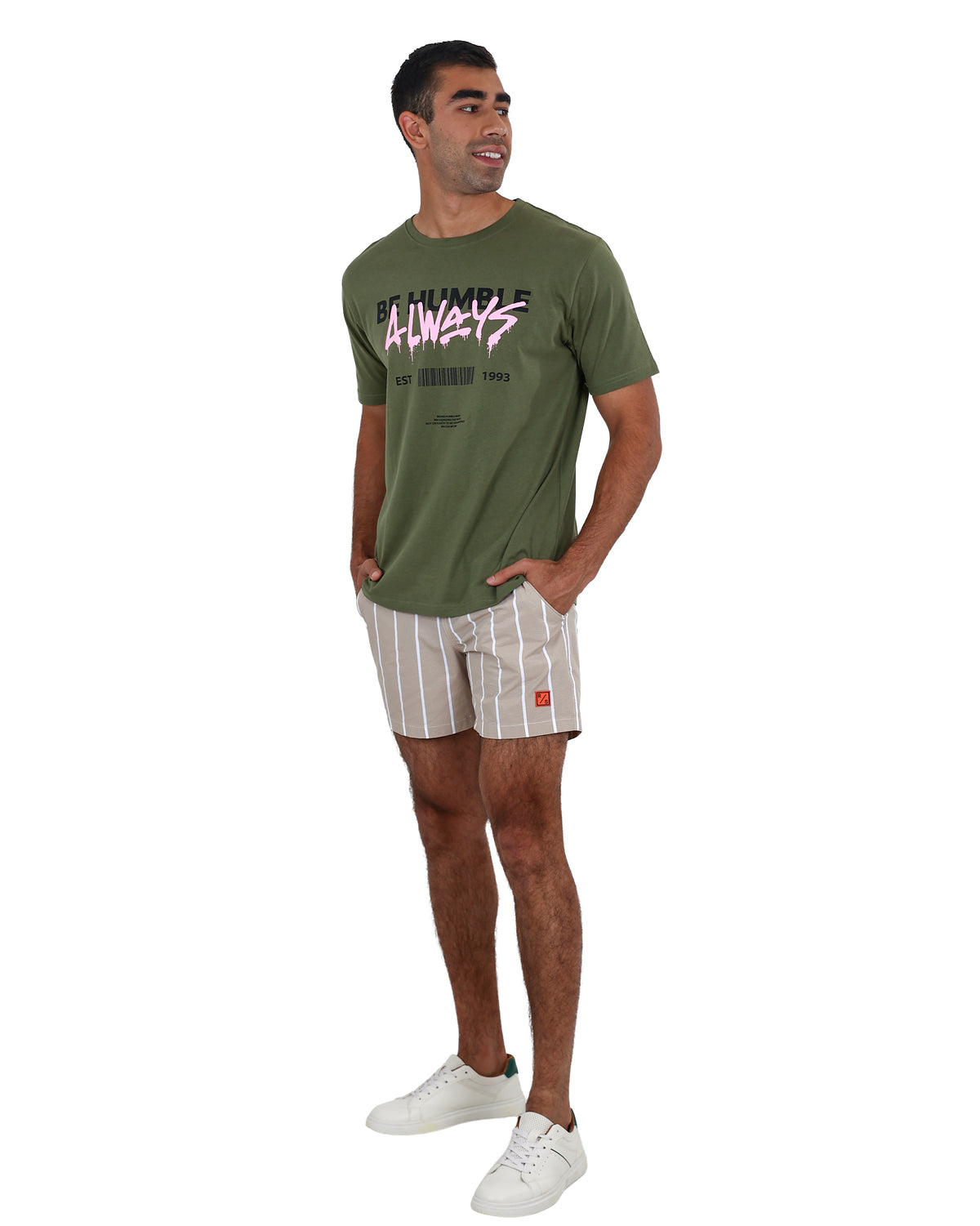 Short Sleeve "Always Be Humble" Graphic Print T-Shirt
