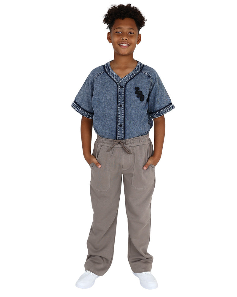 Taupe Carpenter Pocket Long Pants
