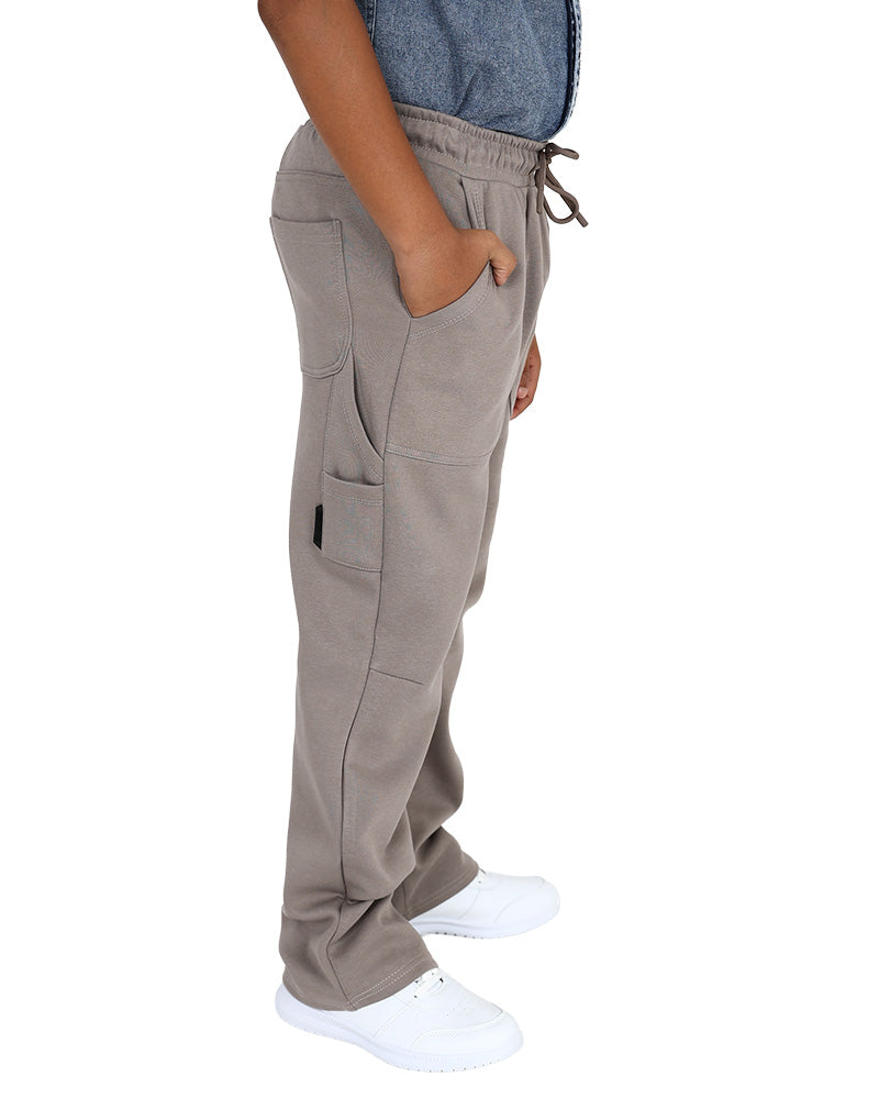 Taupe Carpenter Pocket Long Pants