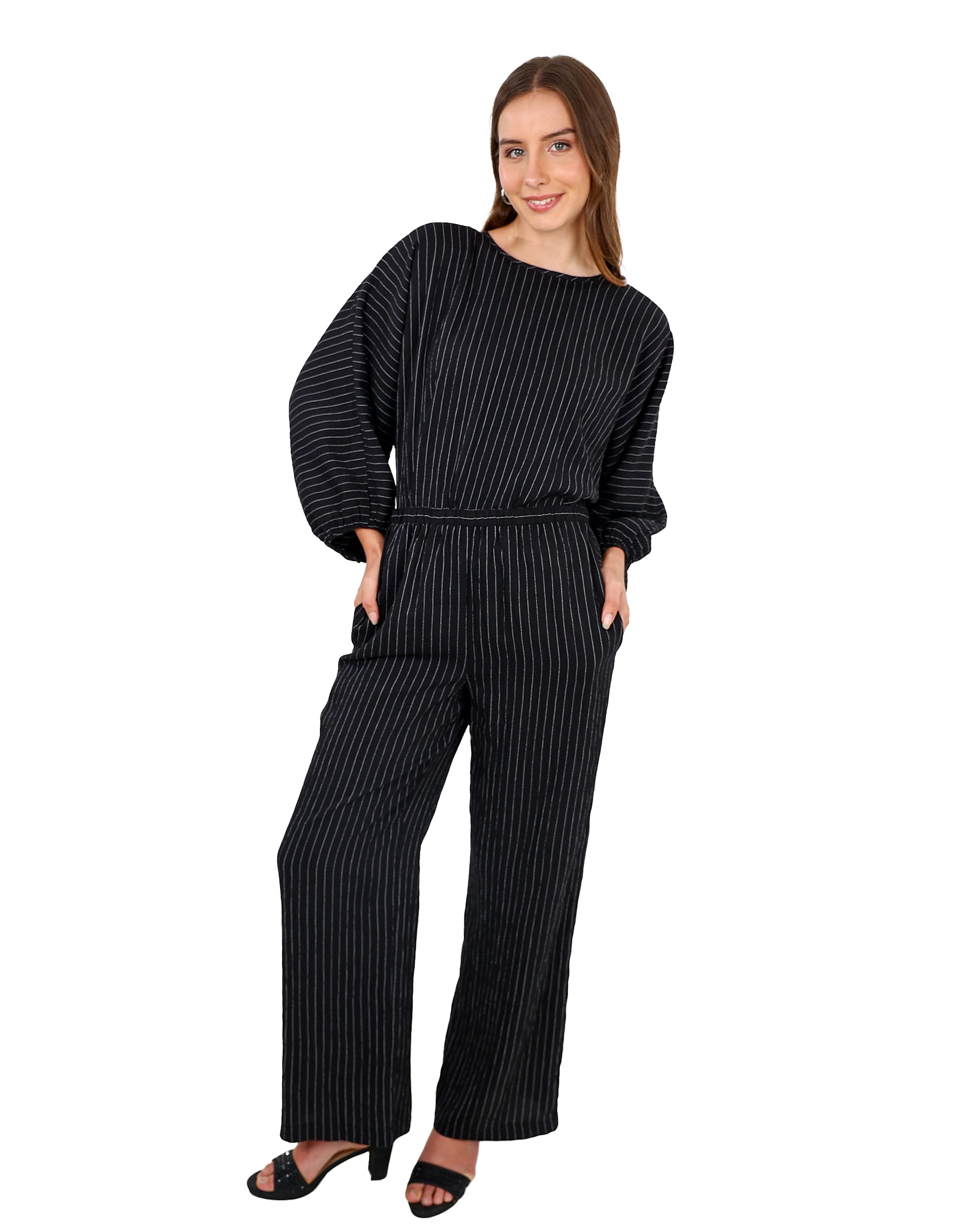 Striped Co-Ord Flared Pants