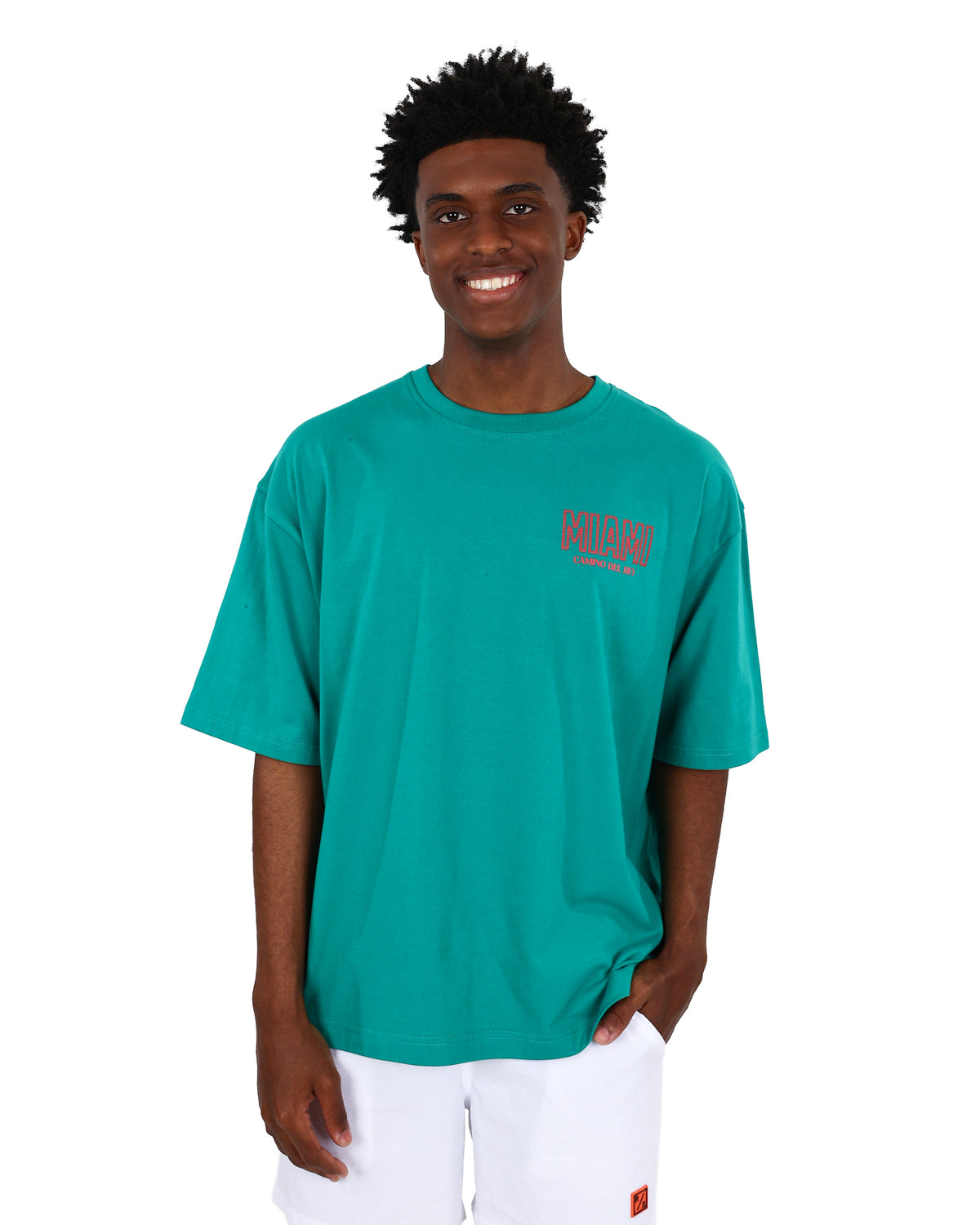 Short Sleeve Miami Graphic Print T-Shirt
