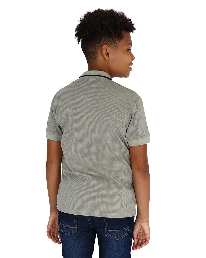 Short Sleeve Bubble Textured Golfer
