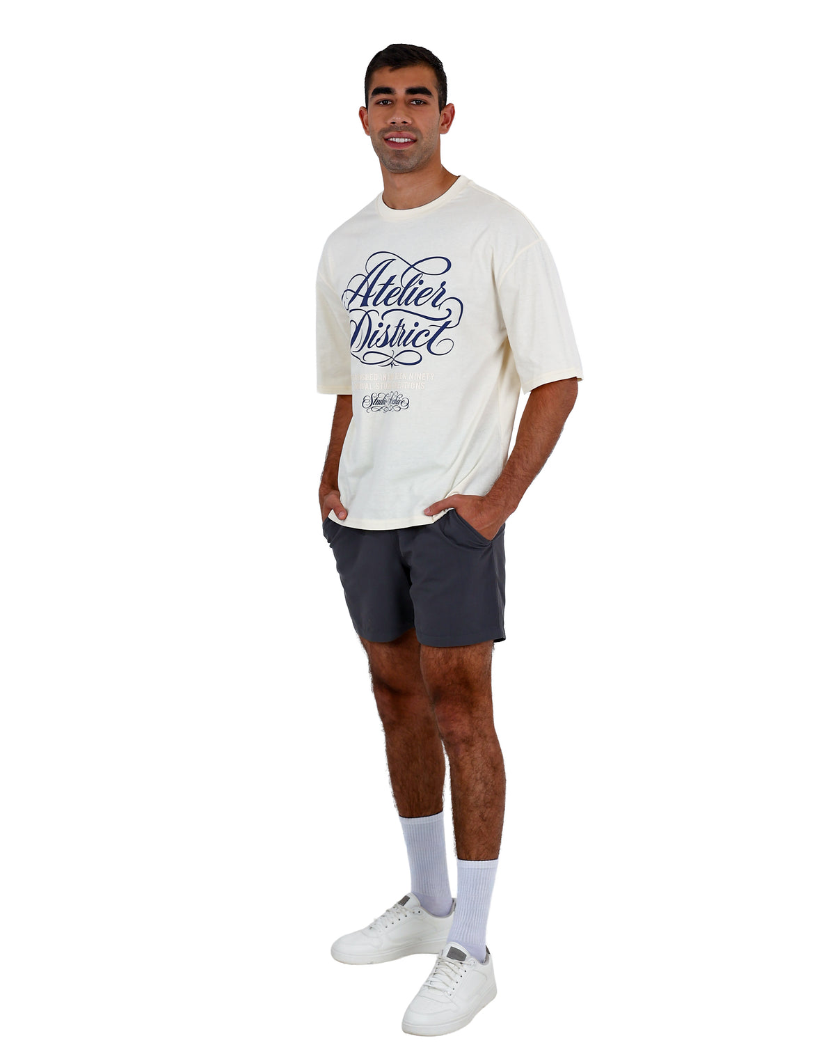 Short Sleeve Cream Atelier Graphic T-Shirt