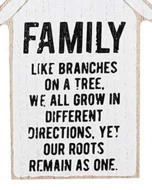 House Shape "Family" Wall Art