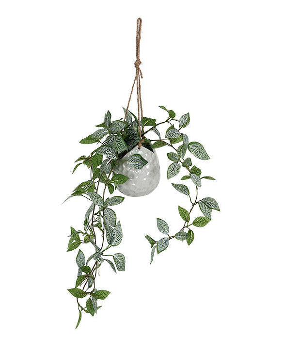 Hanging Faux Plant & Ceramic Pot 60cm