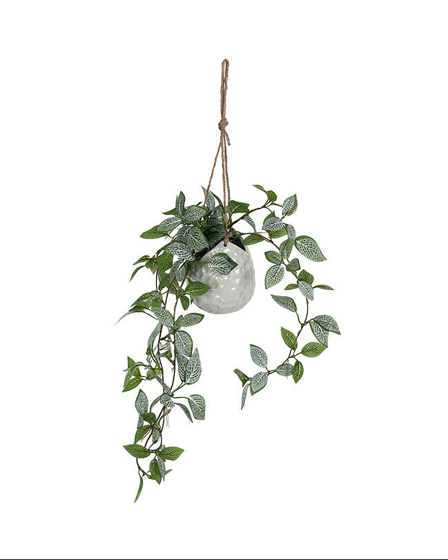 Hanging Faux Plant & Ceramic Pot 60cm