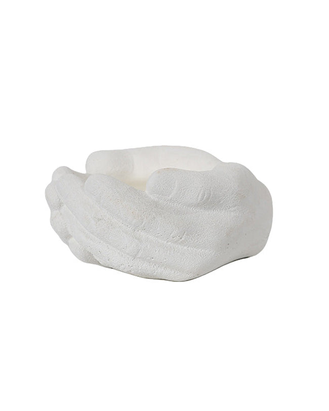 Caming Hands White Candle