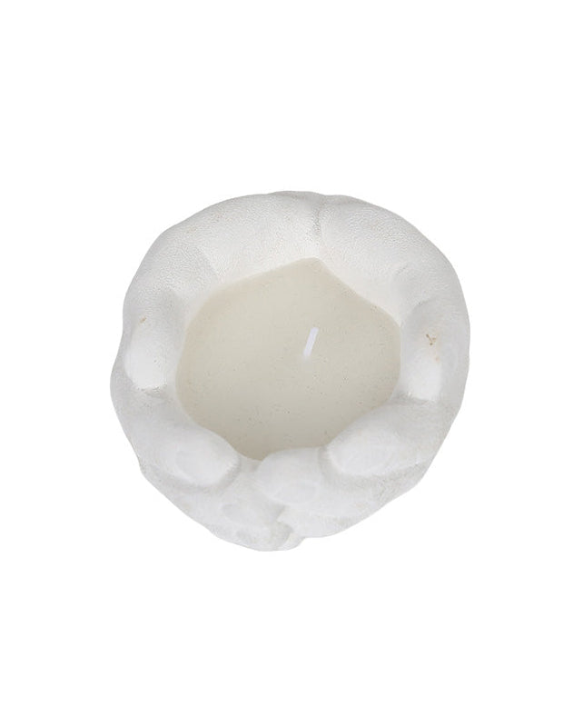 Caming Hands White Candle