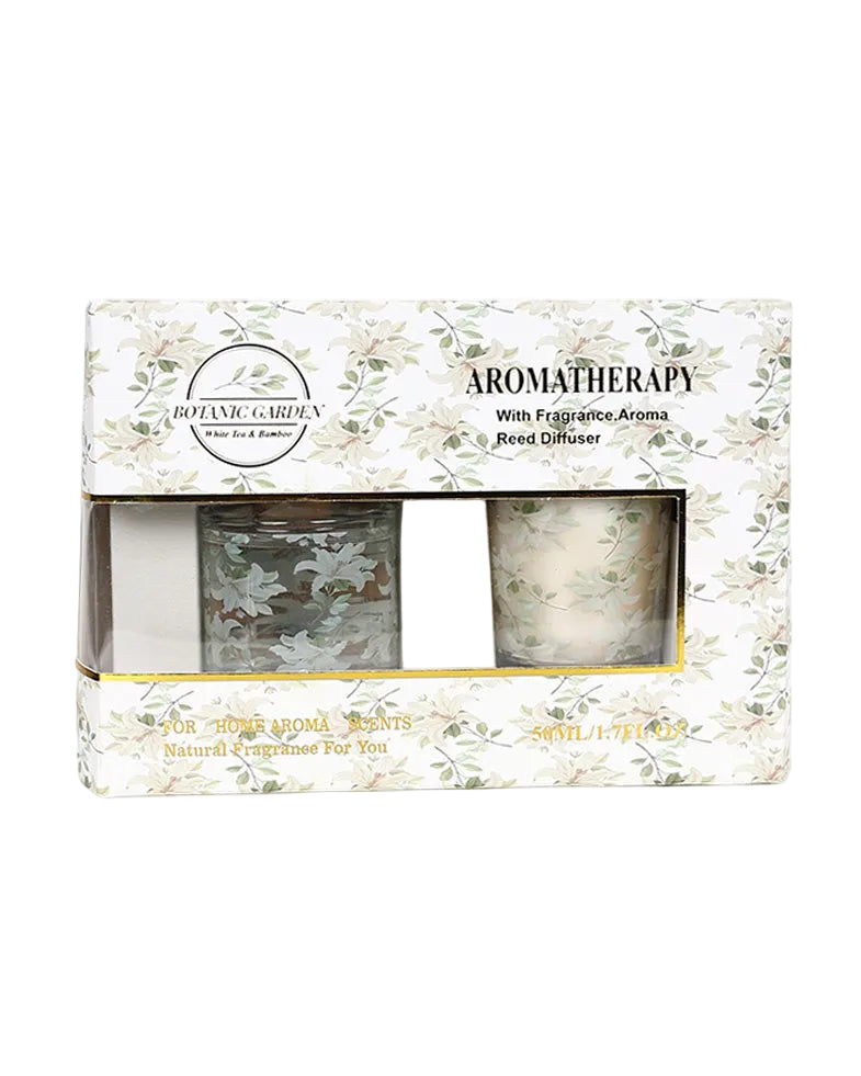 White Tea Candle & Diffuser Giftset