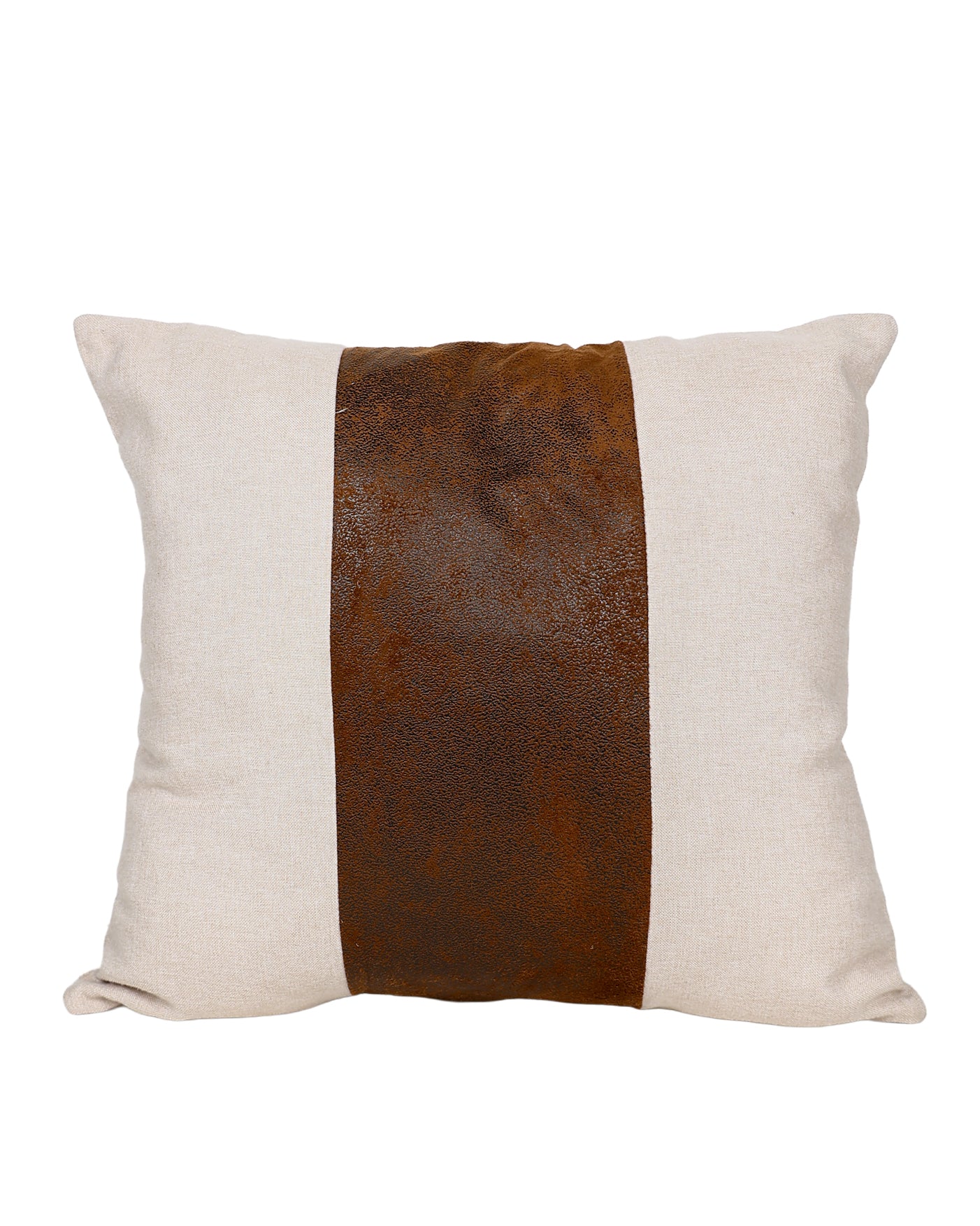 Brown Distressed Panel Scatter Cushion