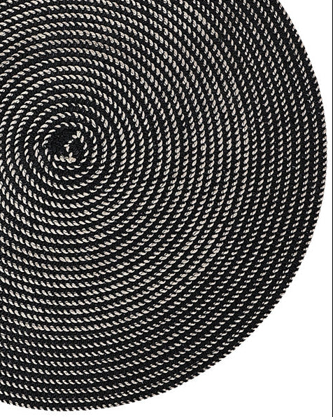 Black Woven Spiral Placemat