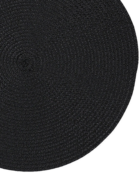 Black Classic Woven Placemat