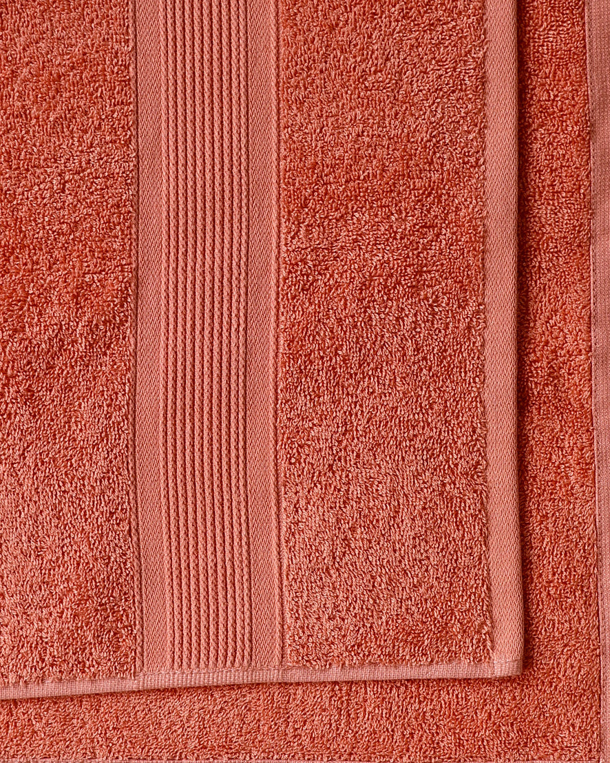 Coral Amari Cotton Guest Towel