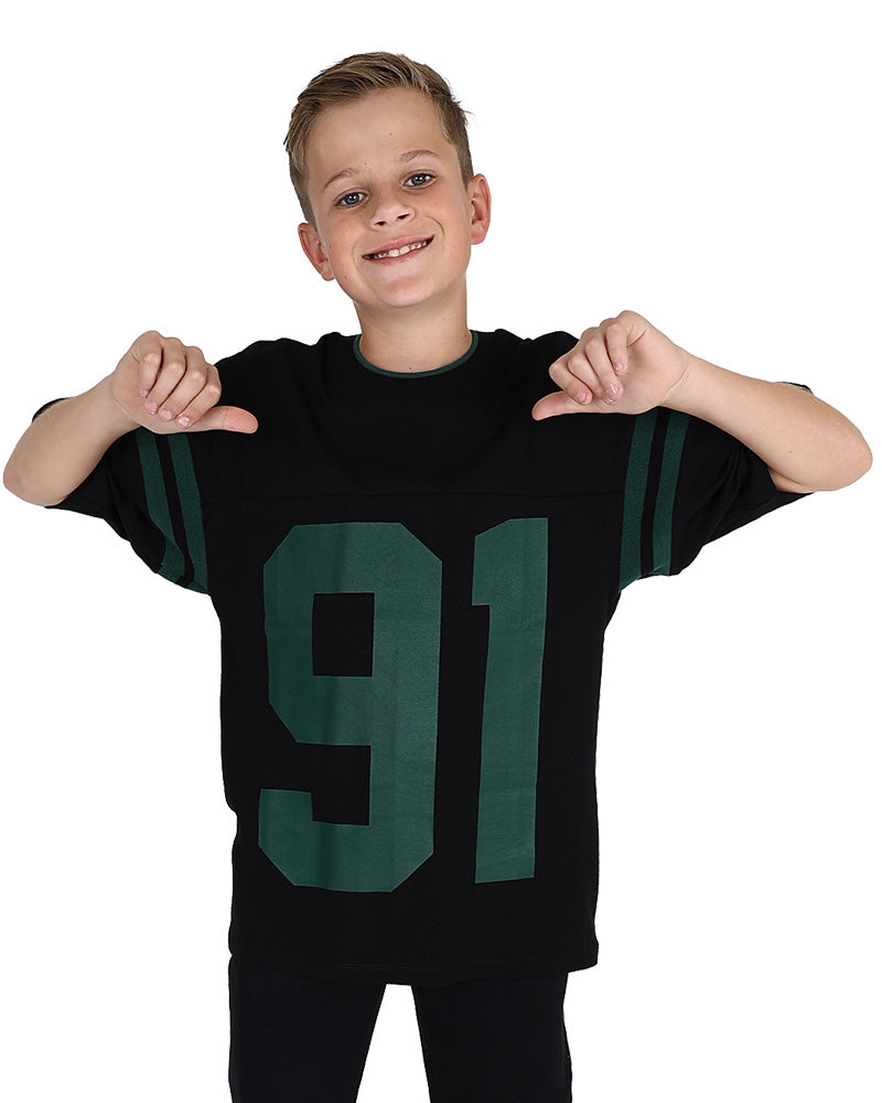 Short Sleeve Black "91" Graphic T-Shirts