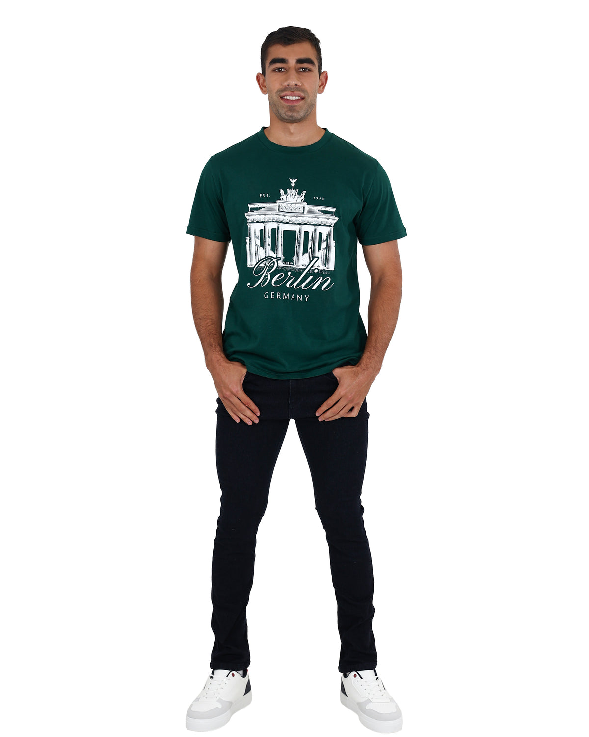 Short Sleeve Bottle Green Berlin T-Shirt