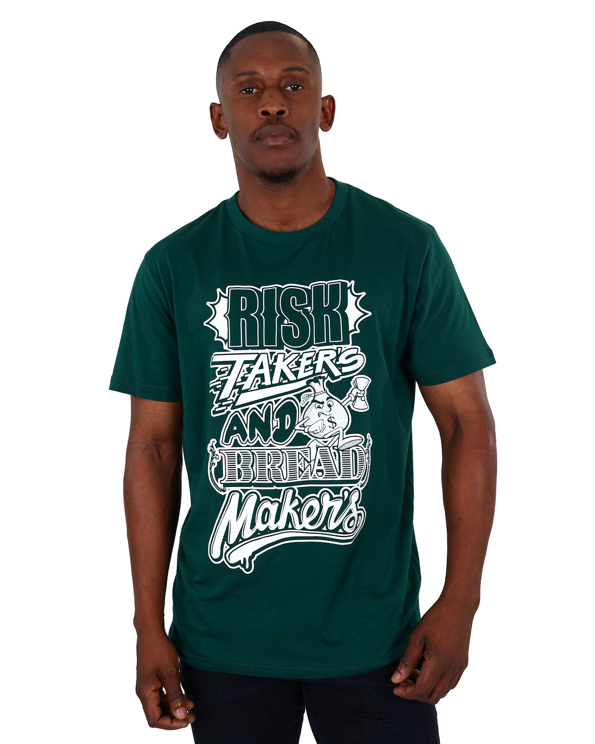 Short Sleeve Risk Takers Graphic Print T-Shirt