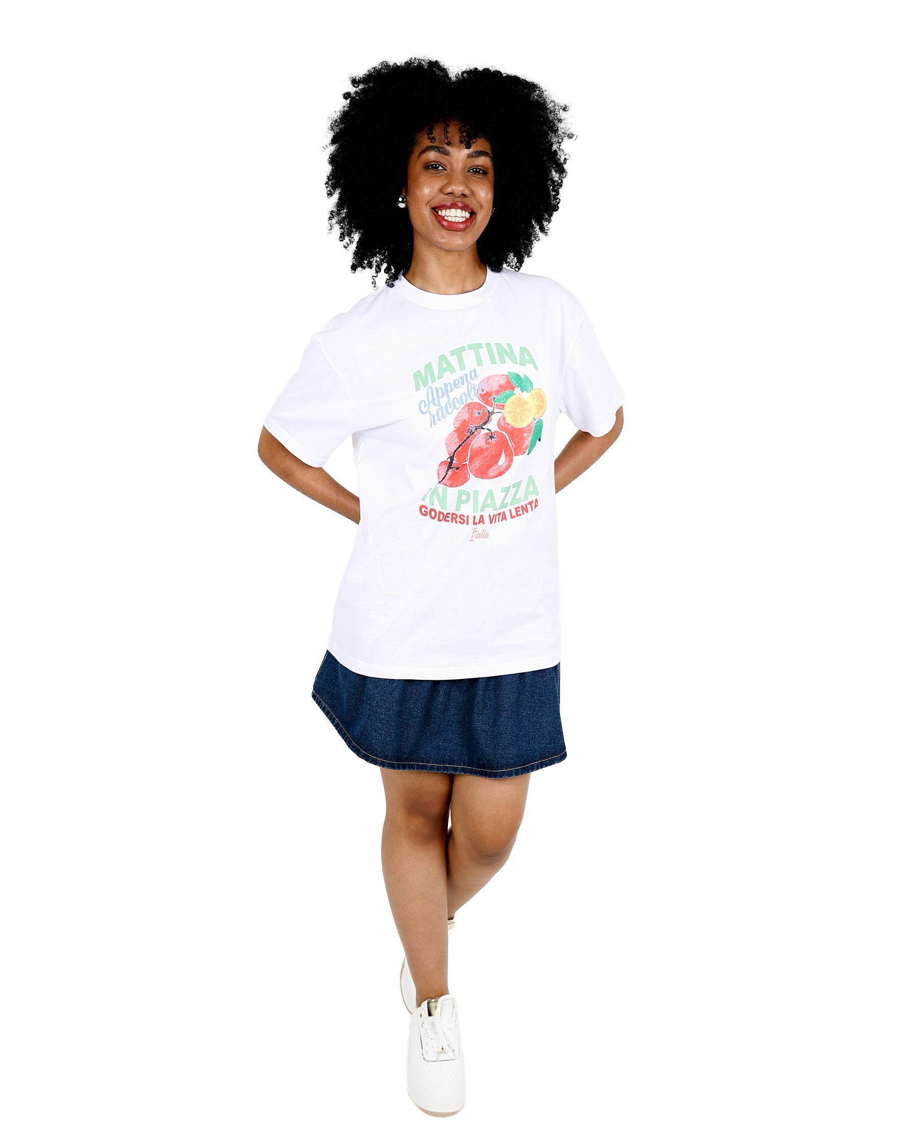 Short Sleeve Oversized Mattina Fruit T-Shirt