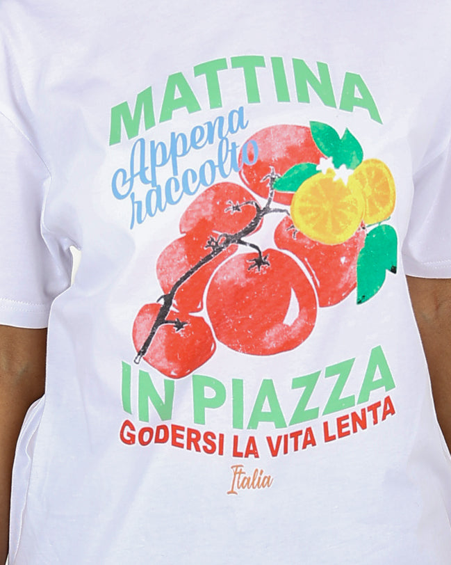 Short Sleeve Oversized Mattina Fruit T-Shirt