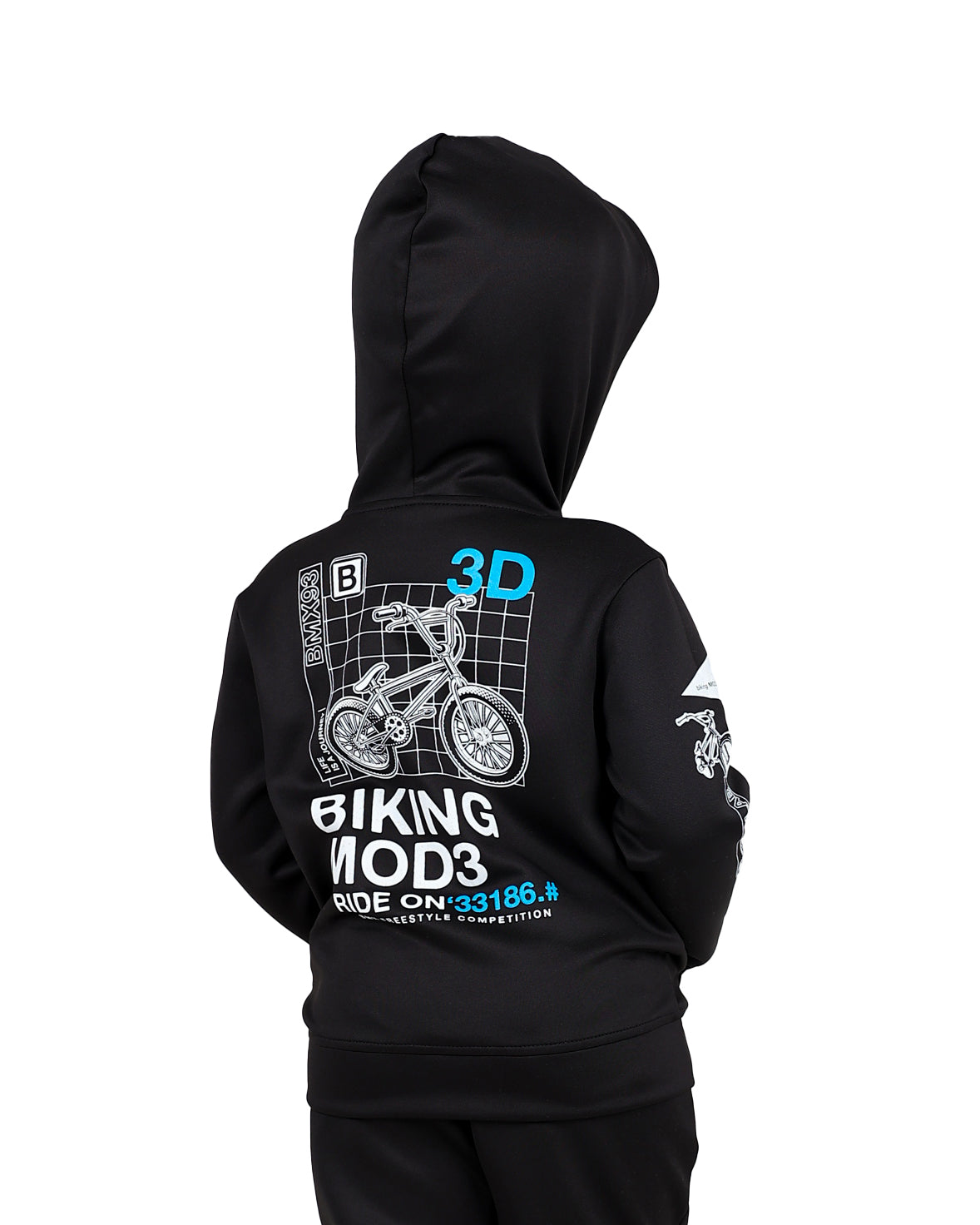 Biking Mode Graphic Print Hoodie