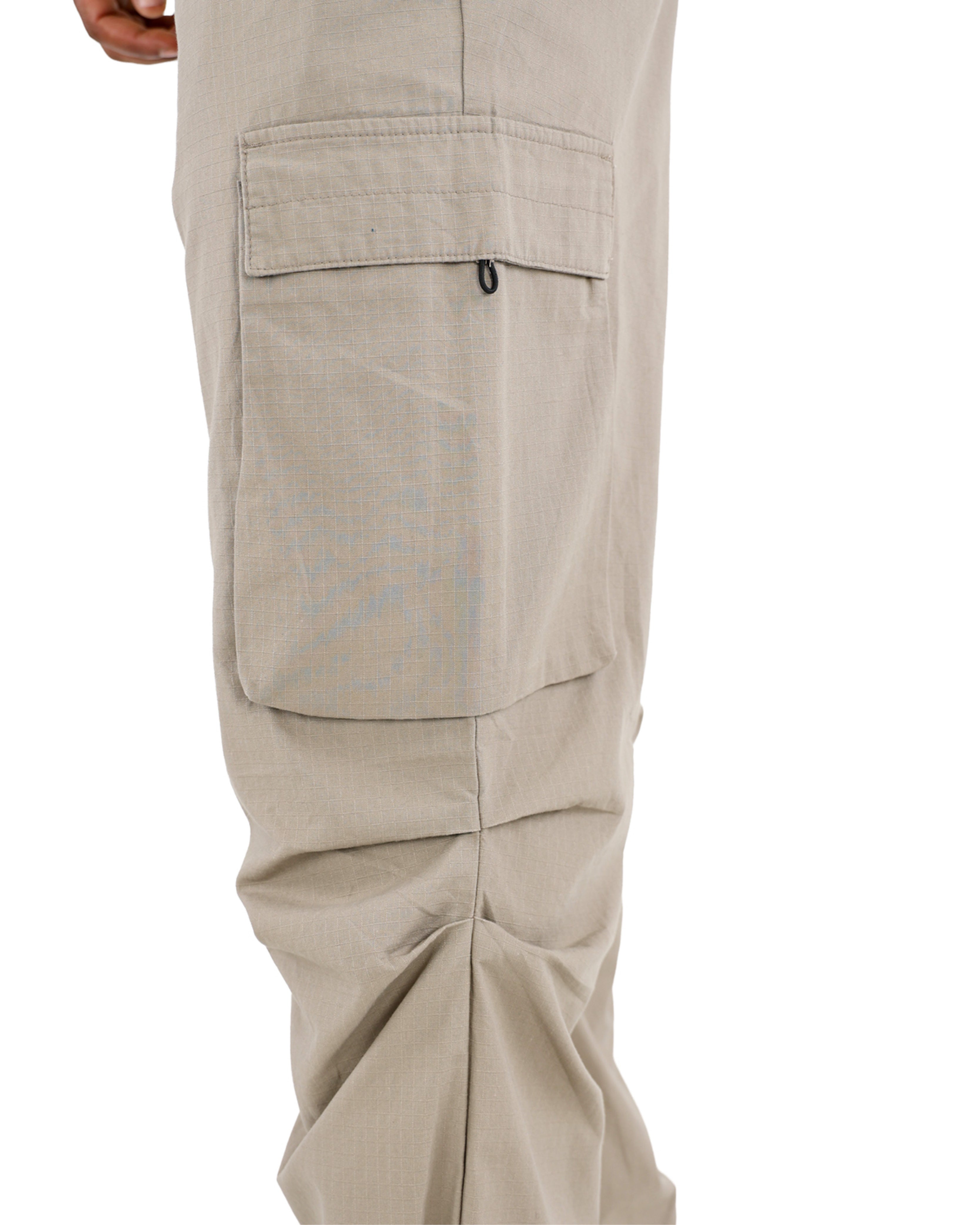 Khaki Ripstop Cargo Pants