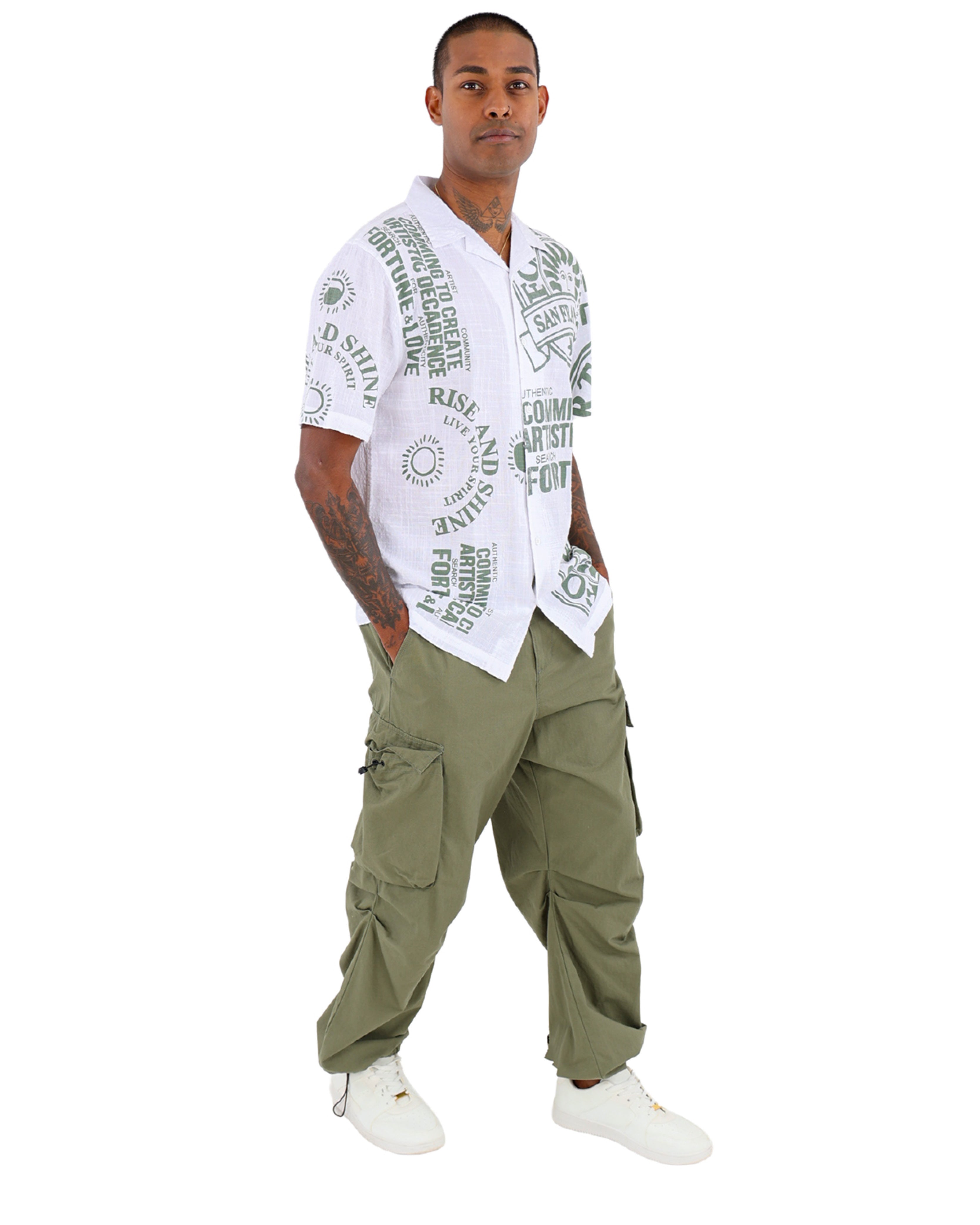 Olive Ripstop Cargo Pants