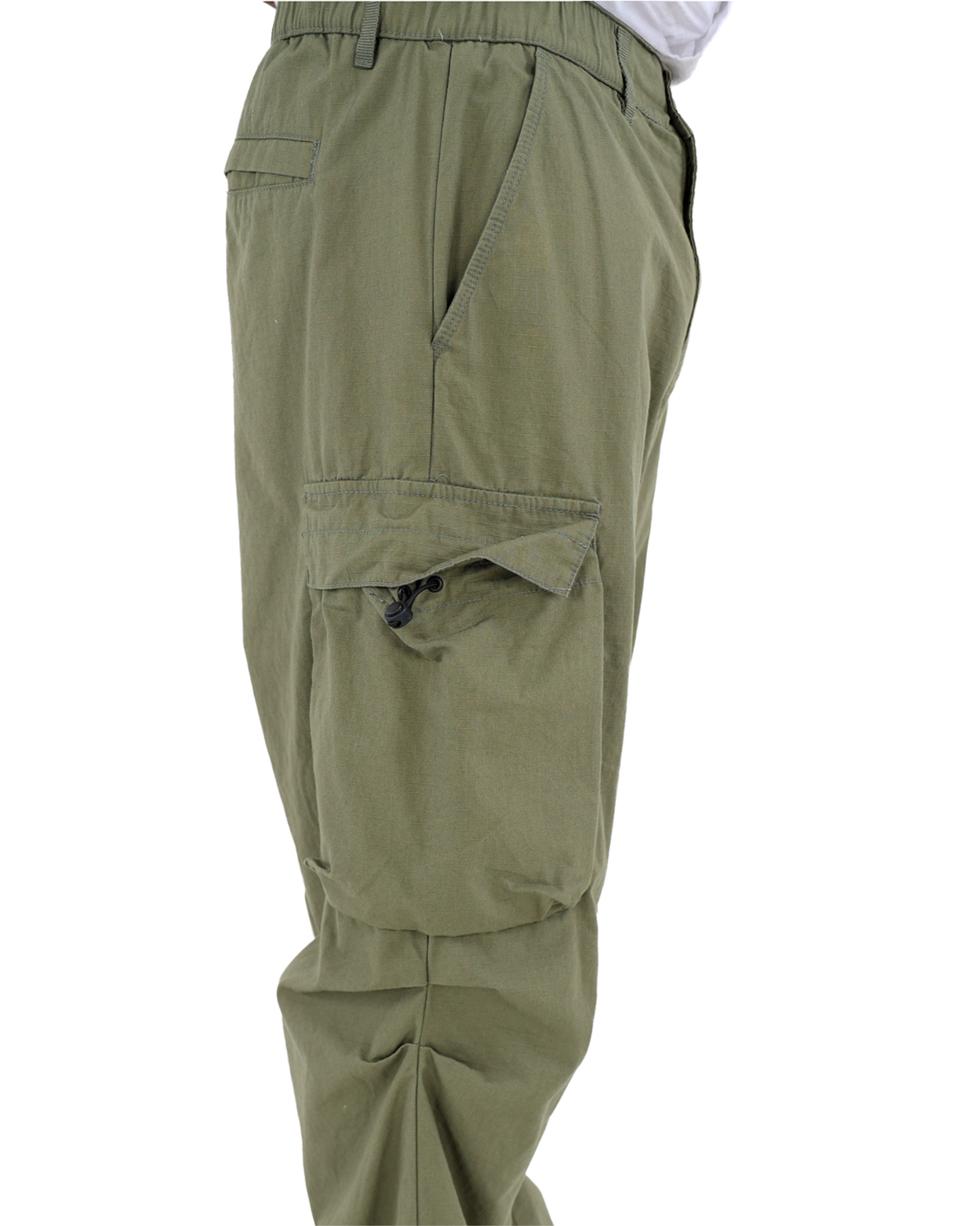 Olive Ripstop Cargo Pants